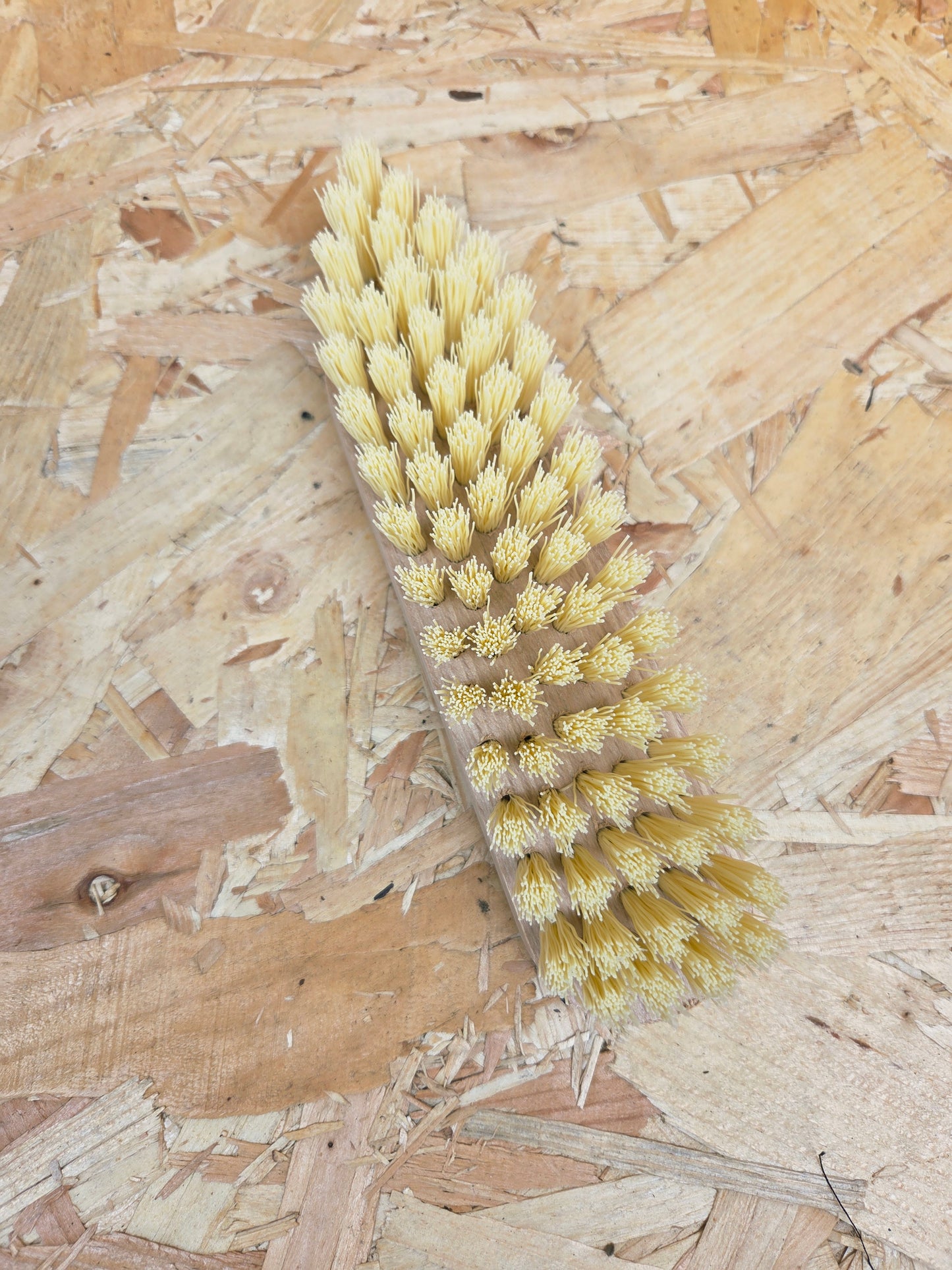 Wooden Iron Scrub Brush Natural Coconut Fibre Wooden Hand Scrubber Kitchen Utility Cleaning Heavy Duty Stiff Bristles Pots Pans 21cm