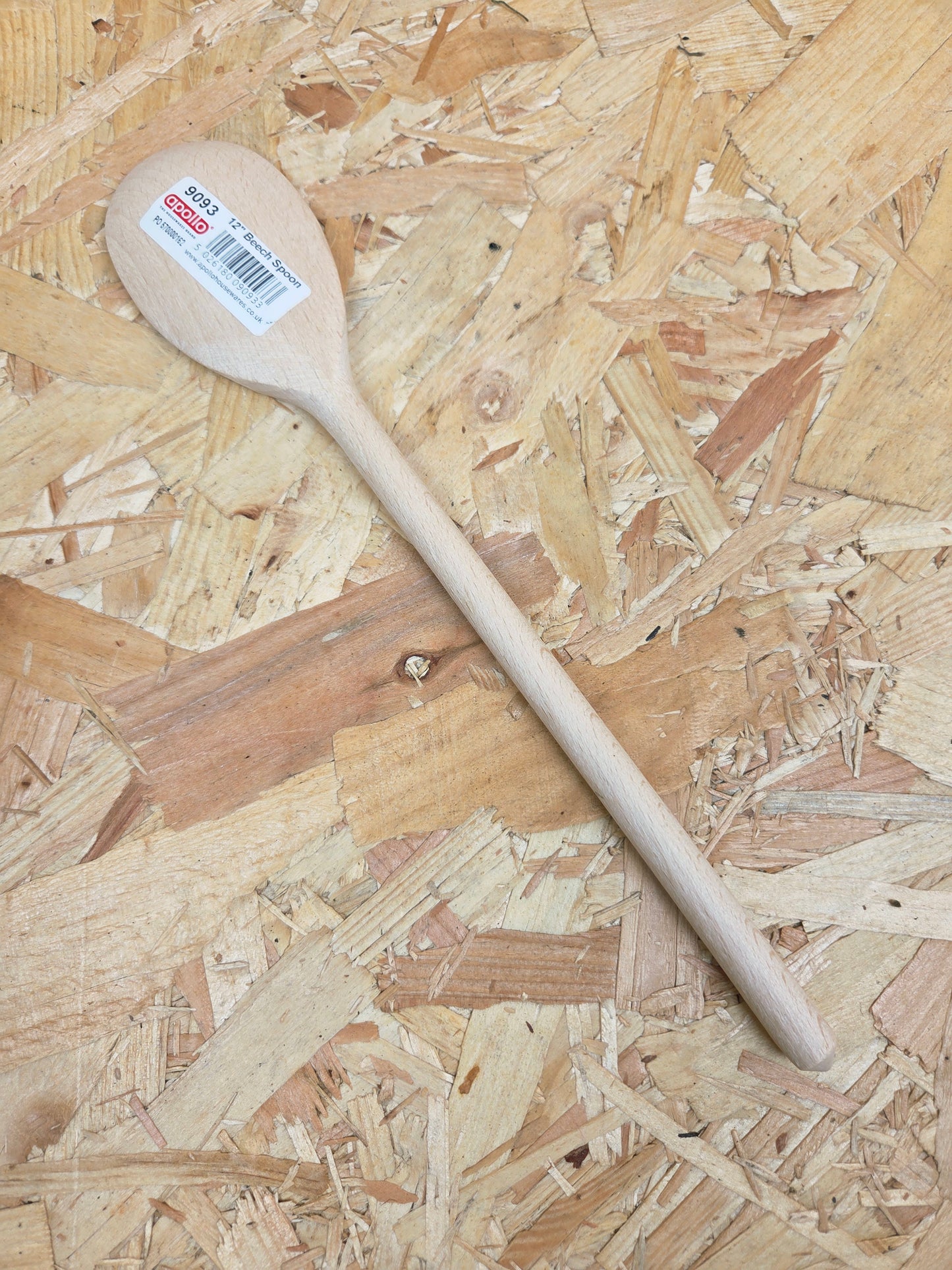 Beech Wooden Spoon Cooking Kitchen Utensil Turner Stirrer Natural Cooking Heat Safe 12"
