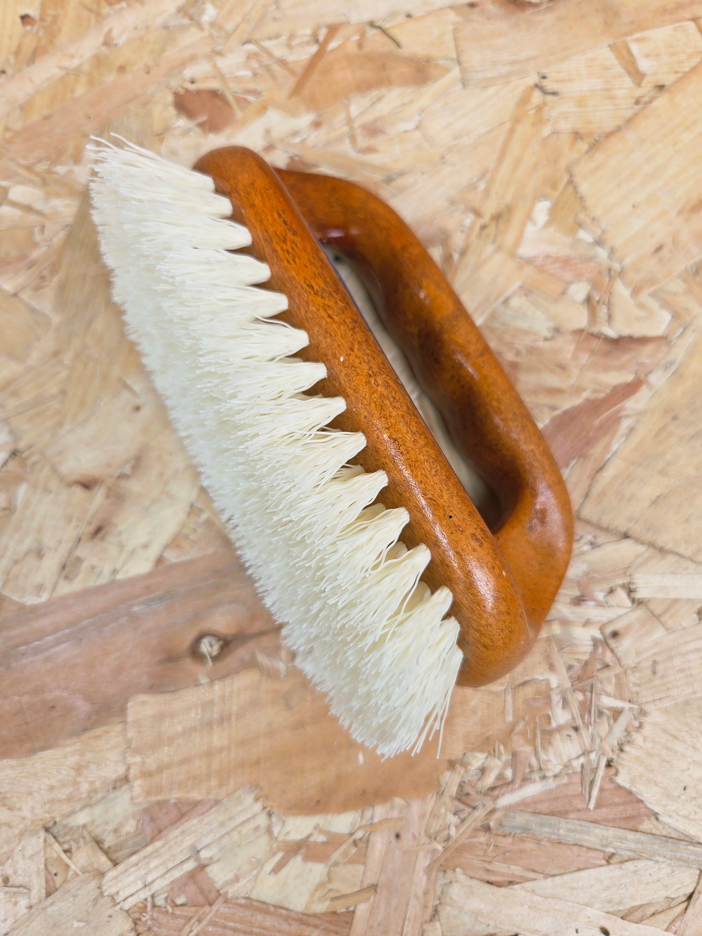 Wood Effect Scrub Brush Hand Scrubber Kitchen Utility Cleaning Heavy Duty Scrubbing Stiff Bristles Pots Pans 15cm