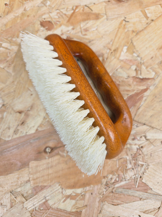 Wood Effect Scrub Brush Hand Scrubber Kitchen Utility Cleaning Heavy Duty Scrubbing Stiff Bristles Pots Pans 15cm