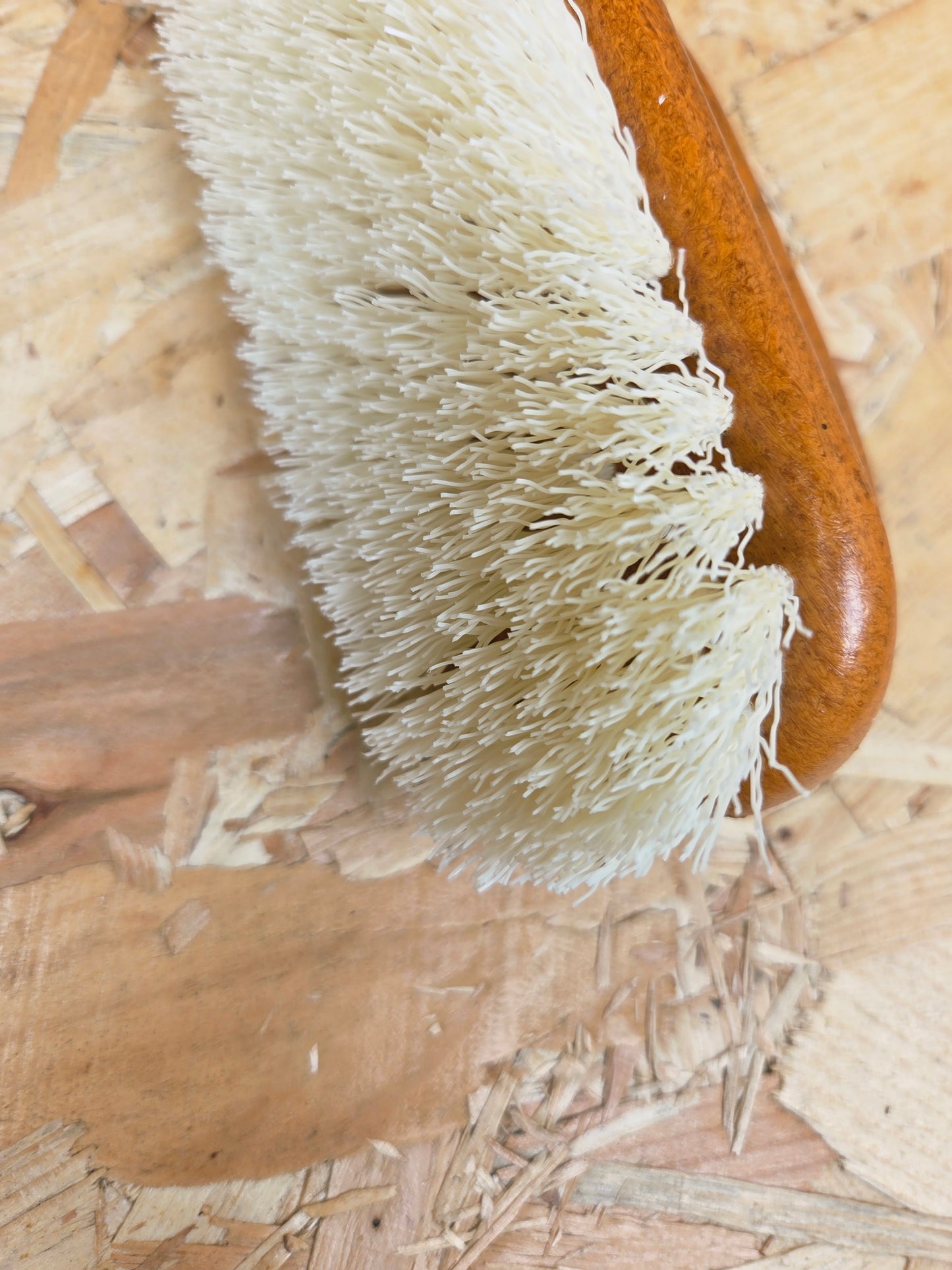 Wood Effect Scrub Brush Hand Scrubber Kitchen Utility Cleaning Heavy Duty Scrubbing Stiff Bristles Pots Pans 15cm