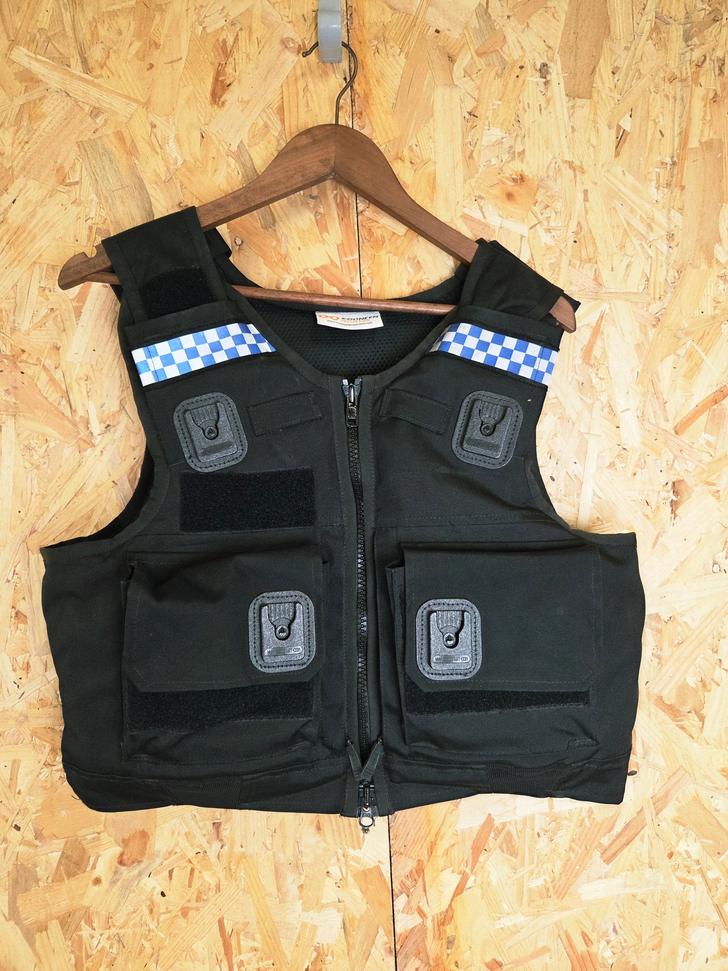 Genuine Police Hawk Cooneen Body Armour Cover Female NIJ Level 2 HG1 KR1 Covert Stab Vest Black with Check Carrier 36" Regular