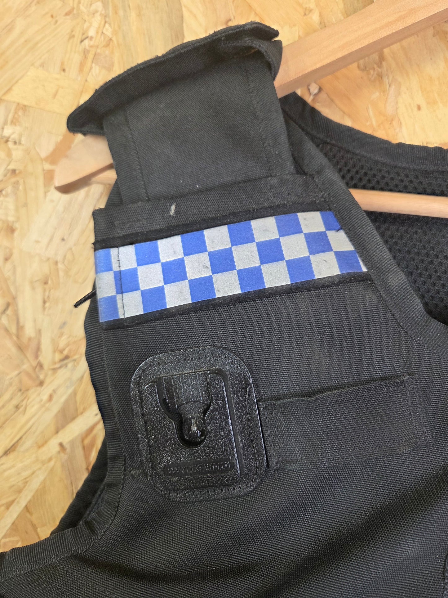 Genuine Police Hawk Cooneen Body Armour Cover Female NIJ Level 2 HG1 KR1 Covert Stab Vest Black with Check Carrier 35" Regular