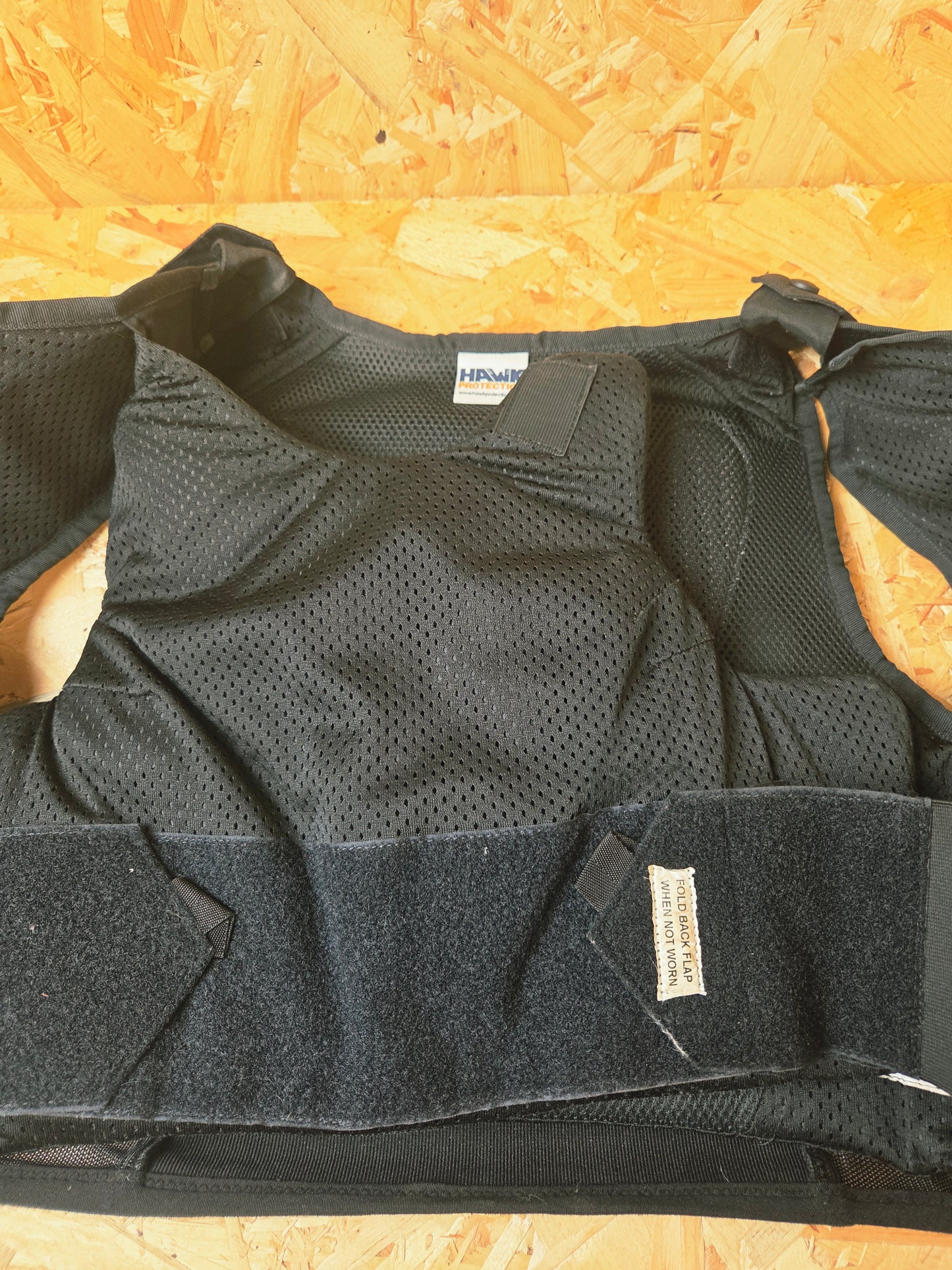 Genuine Police Hawk Cooneen Body Armour Cover Female NIJ Level 2 HG1 KR1 Covert Stab Vest Black with Check Carrier 35" Regular