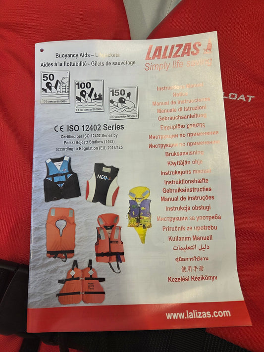 Life Jacket Buoyancy Live Saving Aid Fit & Float Watersports Kayaking Paddleboarding Dinghy Sailing Fishing Boating Red