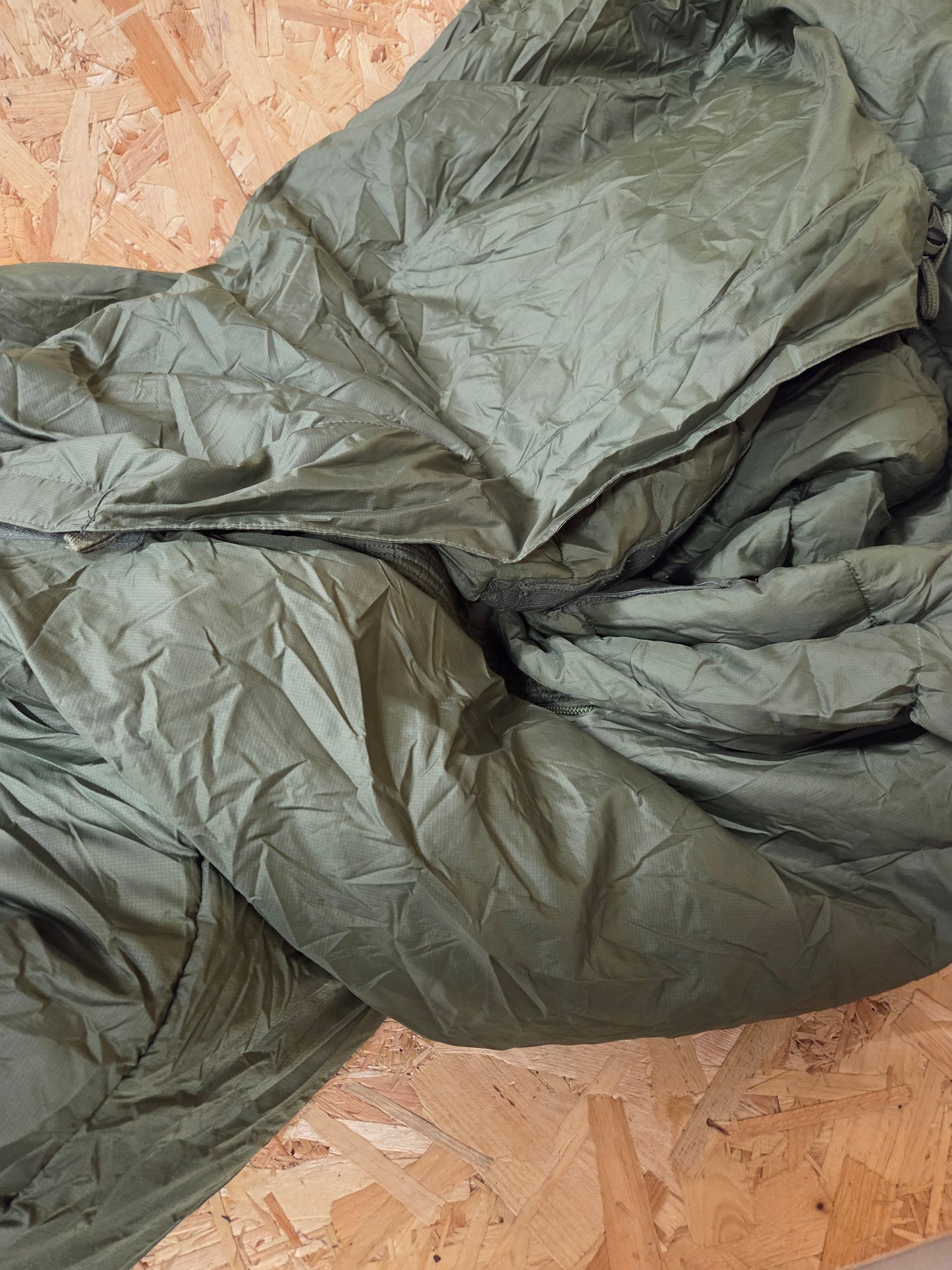 Genuine British Army Issue Modular Medium Weight Sleeping Bag Olive Green Ripstop