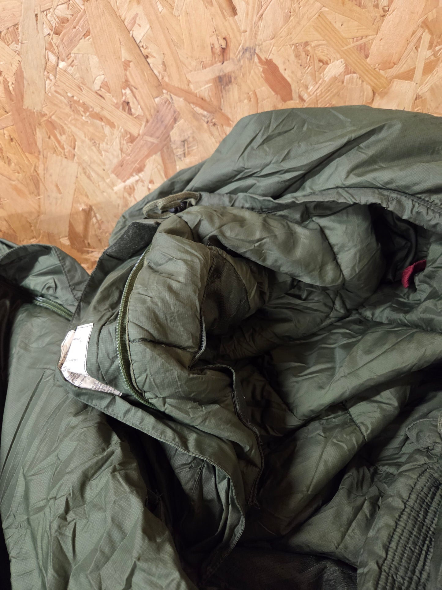 Genuine British Army Issue Modular Medium Weight Sleeping Bag Olive Green Ripstop