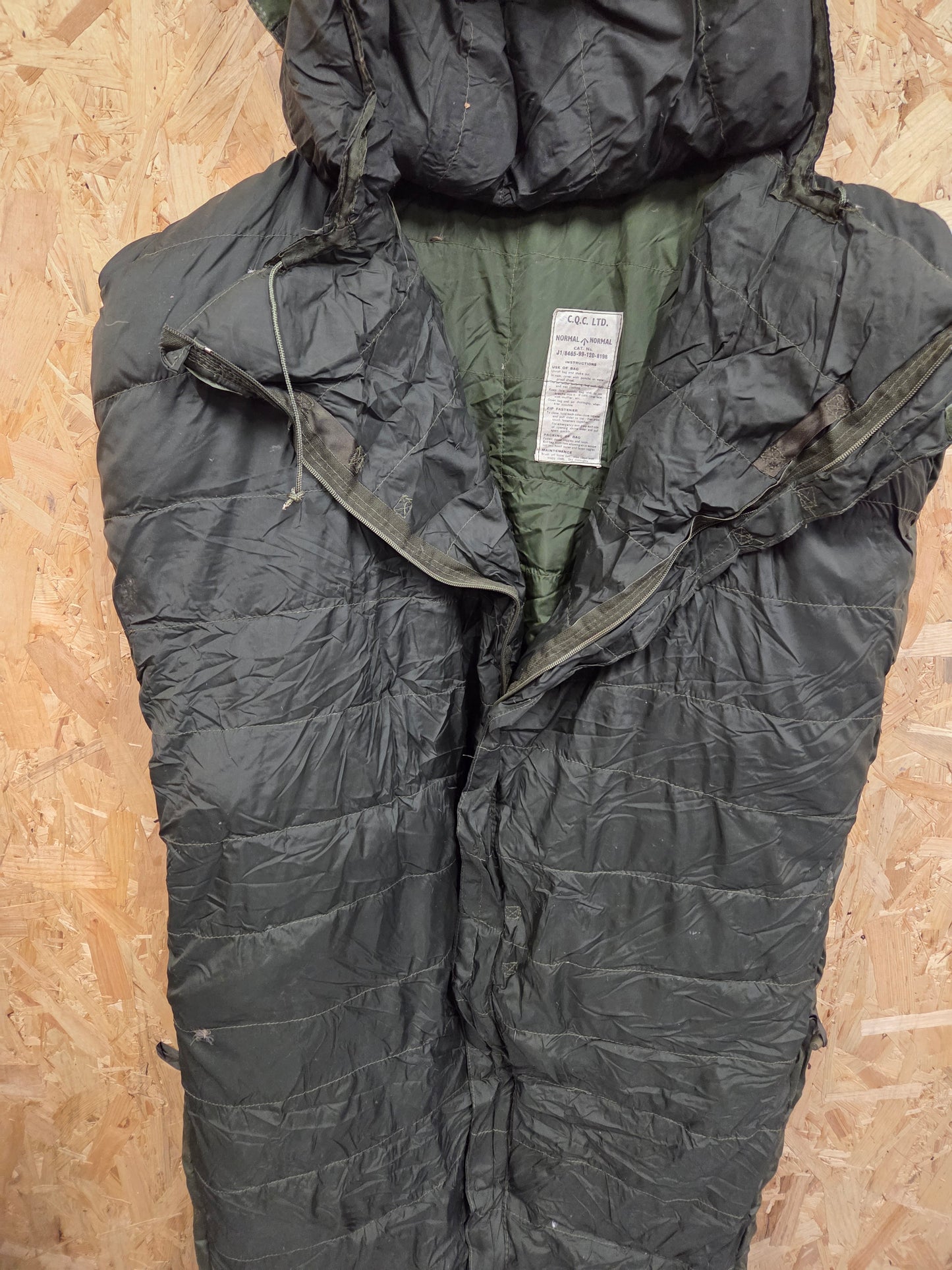 Genuine British Army Sleeping Bag Issue Pattern 58 Goose Down Arctic Cold Weather Military Surplus Olive Green