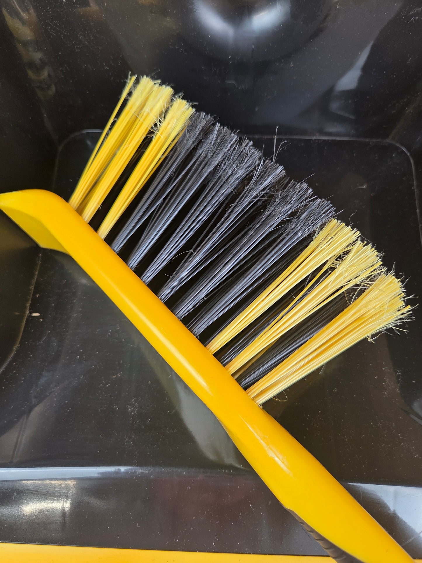 Heavy Duty Dustpan and Brush Set Large Rubber Lip Workshop Garage Cleaning Sweeping Rubbish Clearing