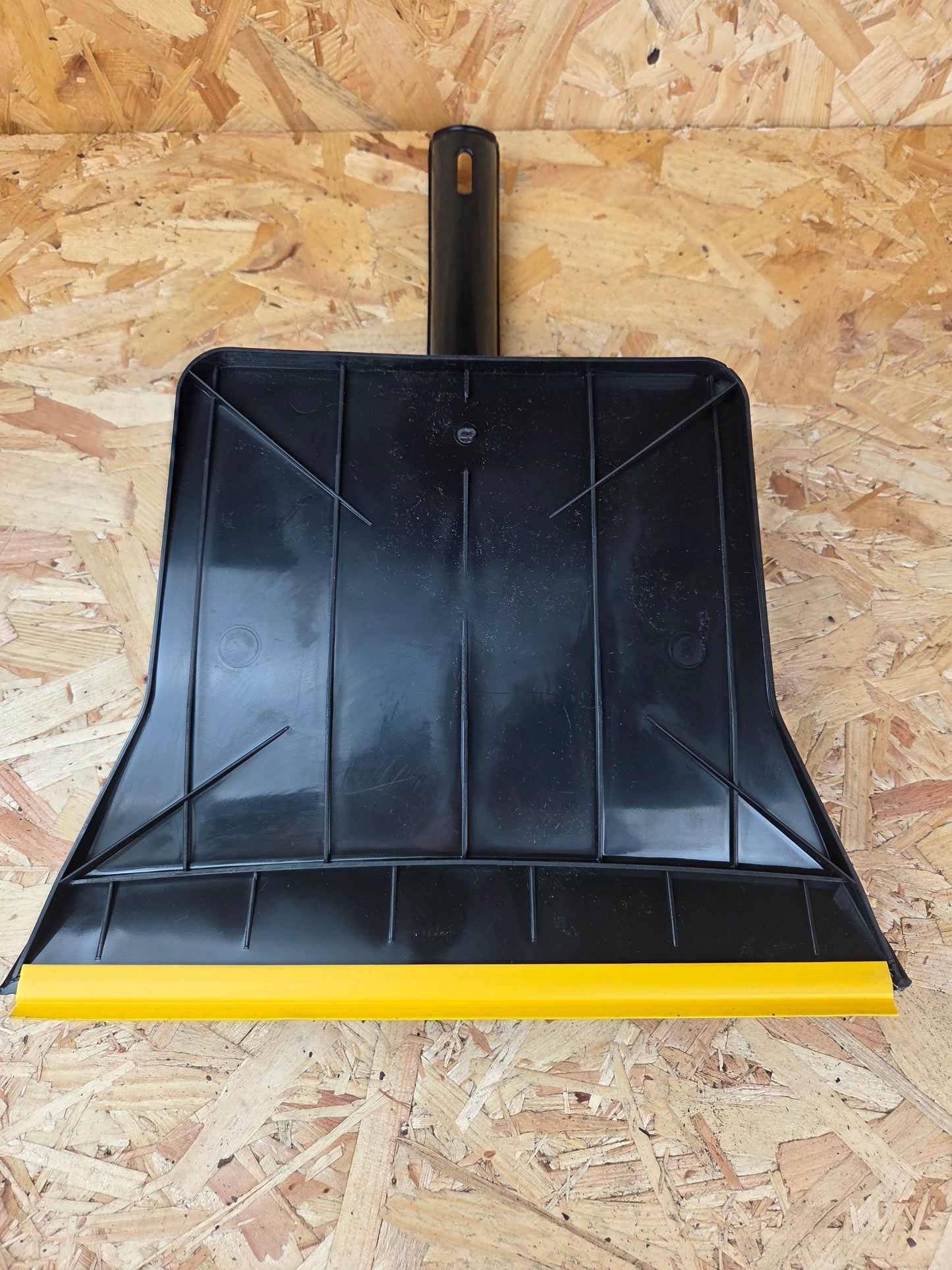 Heavy Duty Dustpan and Brush Set Large Rubber Lip Workshop Garage Cleaning Sweeping Rubbish Clearing