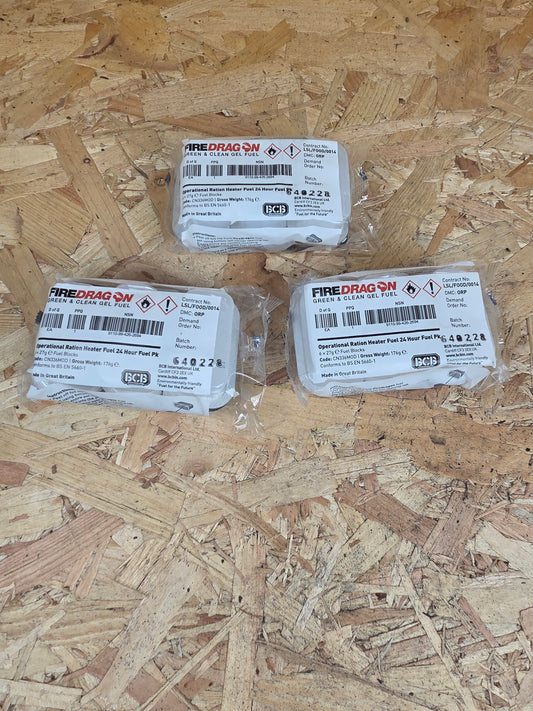 18 x Solid Fuel Blocks 24 Hour FireDragon Heat Source Ration Heater Stove Camp Tablets Camping Bushcraft Cadets DofE