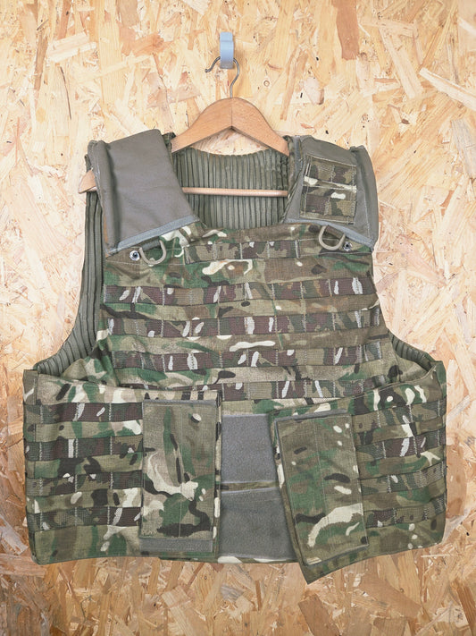 Genuine British Army MTP Molle Body Armour Osprey Plate Carrier Vest Camouflage Load Bearing Tactical Paintball Airsoft
