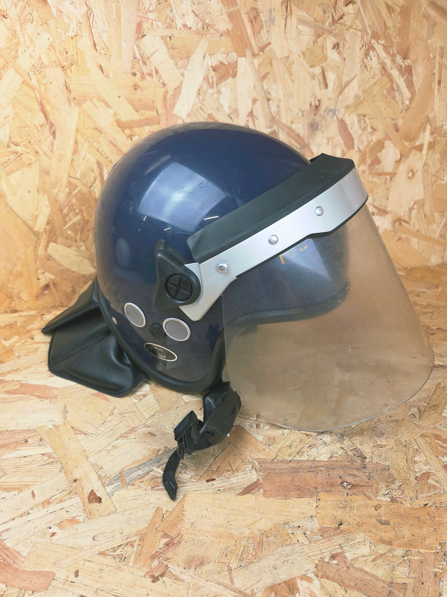 Genuine British Police Riot Helmet with Visor Public Order Safety Protection Airsoft Paintball