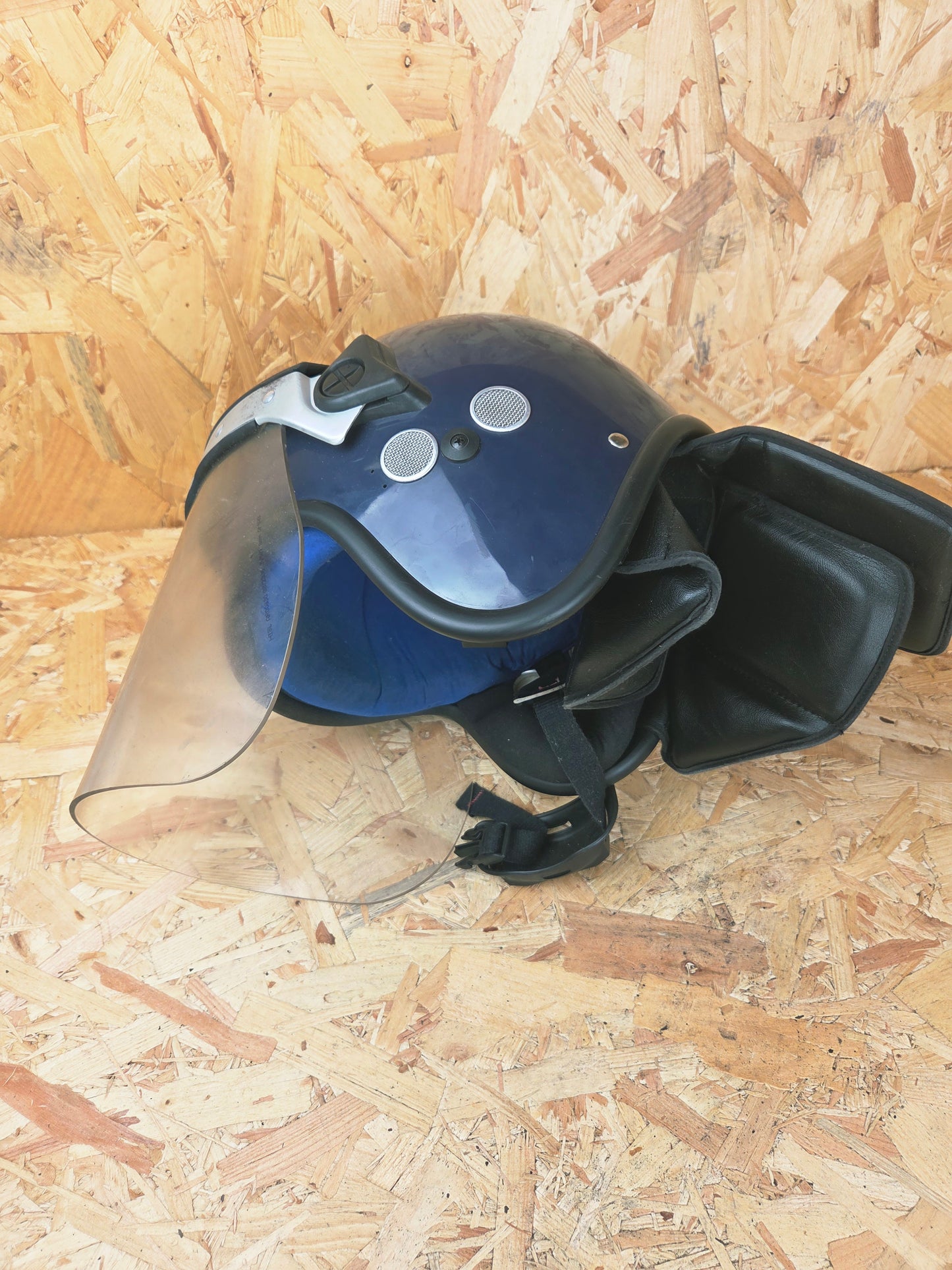 Genuine British Police Riot Helmet with Visor Public Order Safety Protection Airsoft Paintball