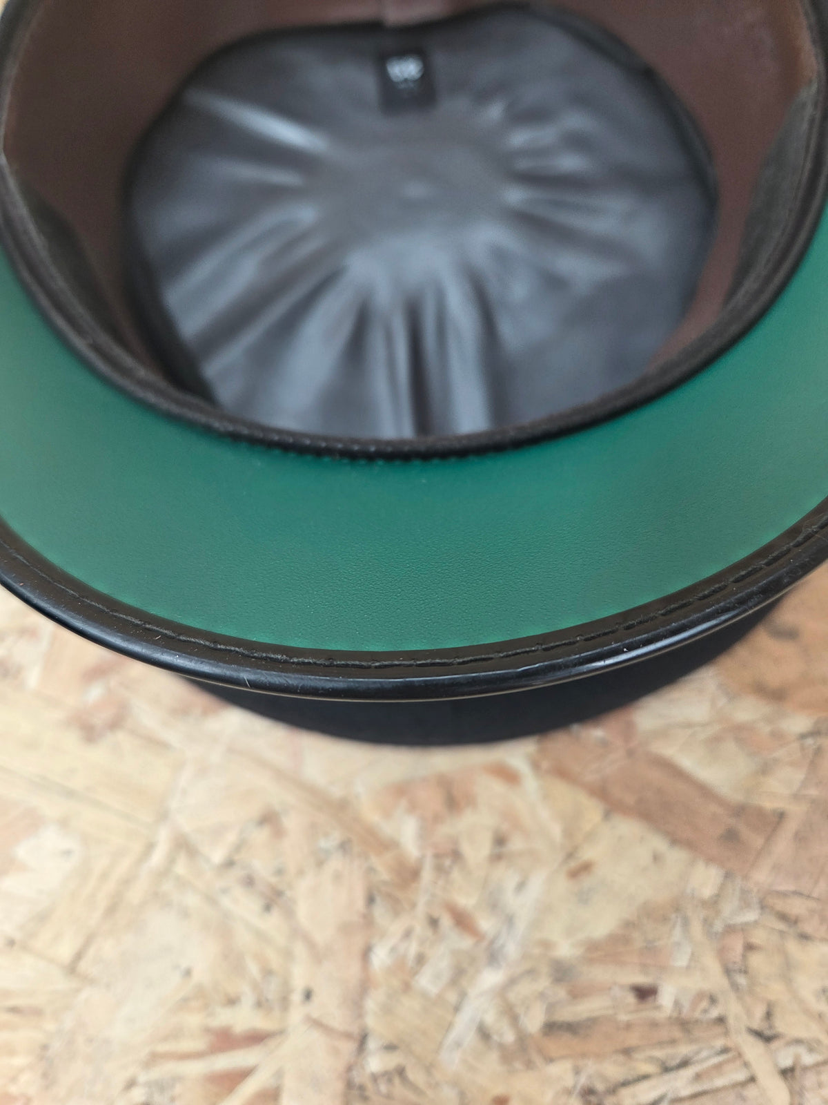 British Police PCSO Black Peaked Cap - Royal Blue Band
