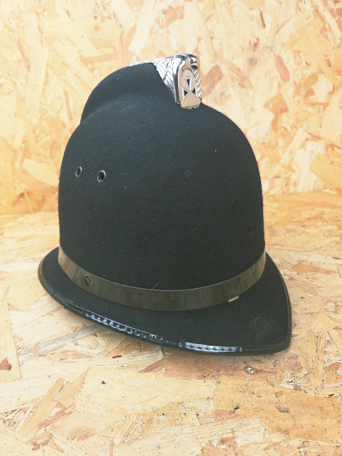 British Police Custodian Coxcomb Helmet - Black Band