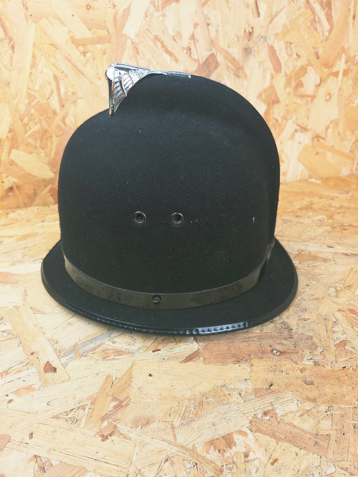 British Police Custodian Coxcomb Helmet - Black Band