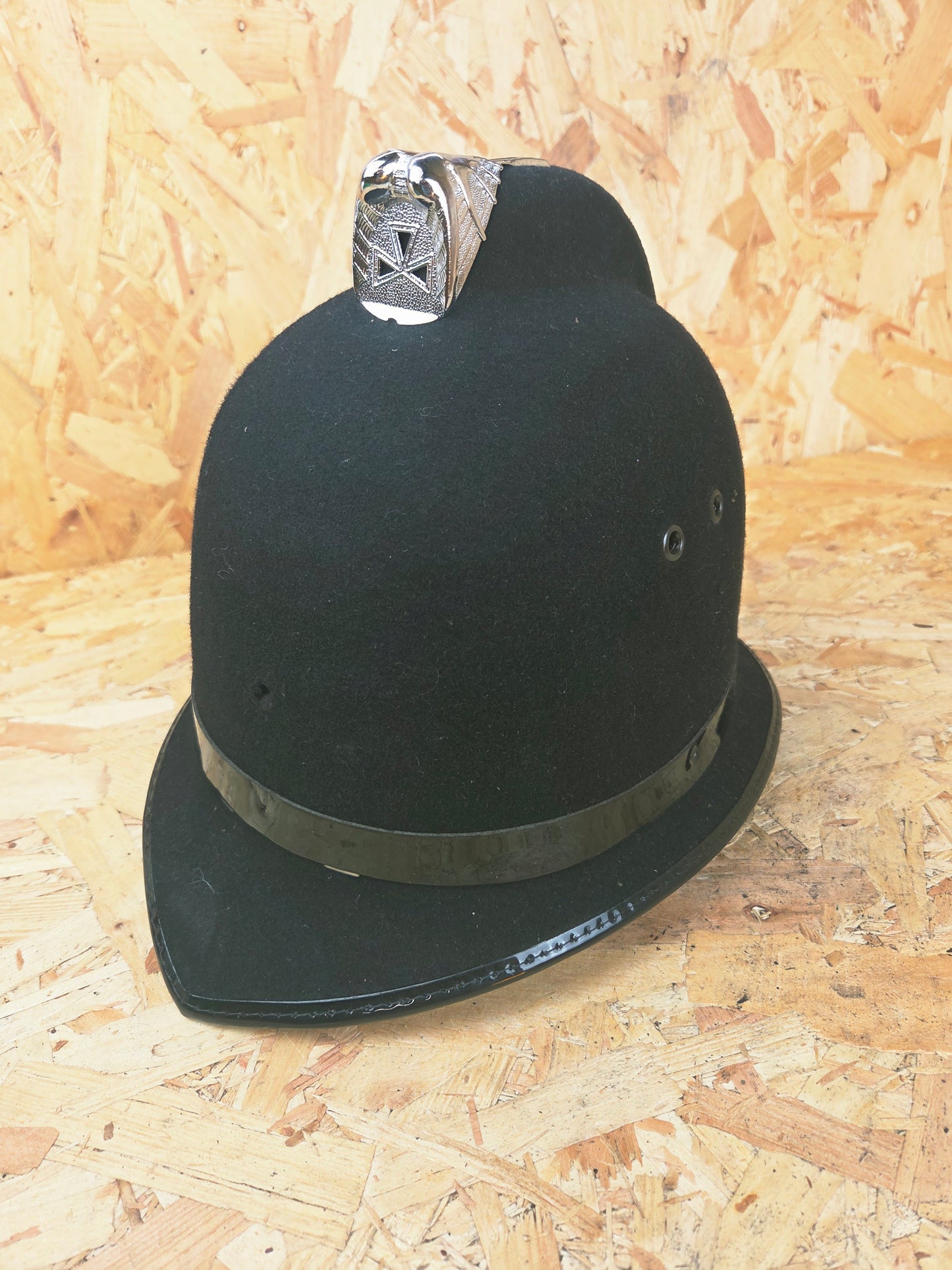 British Police Custodian Coxcomb Helmet - Black Band