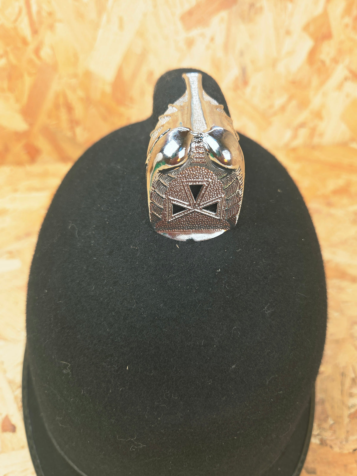 British Police Custodian Coxcomb Helmet - Black Band