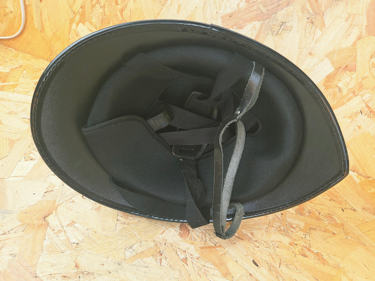 British Police Custodian Coxcomb Helmet - Black Band