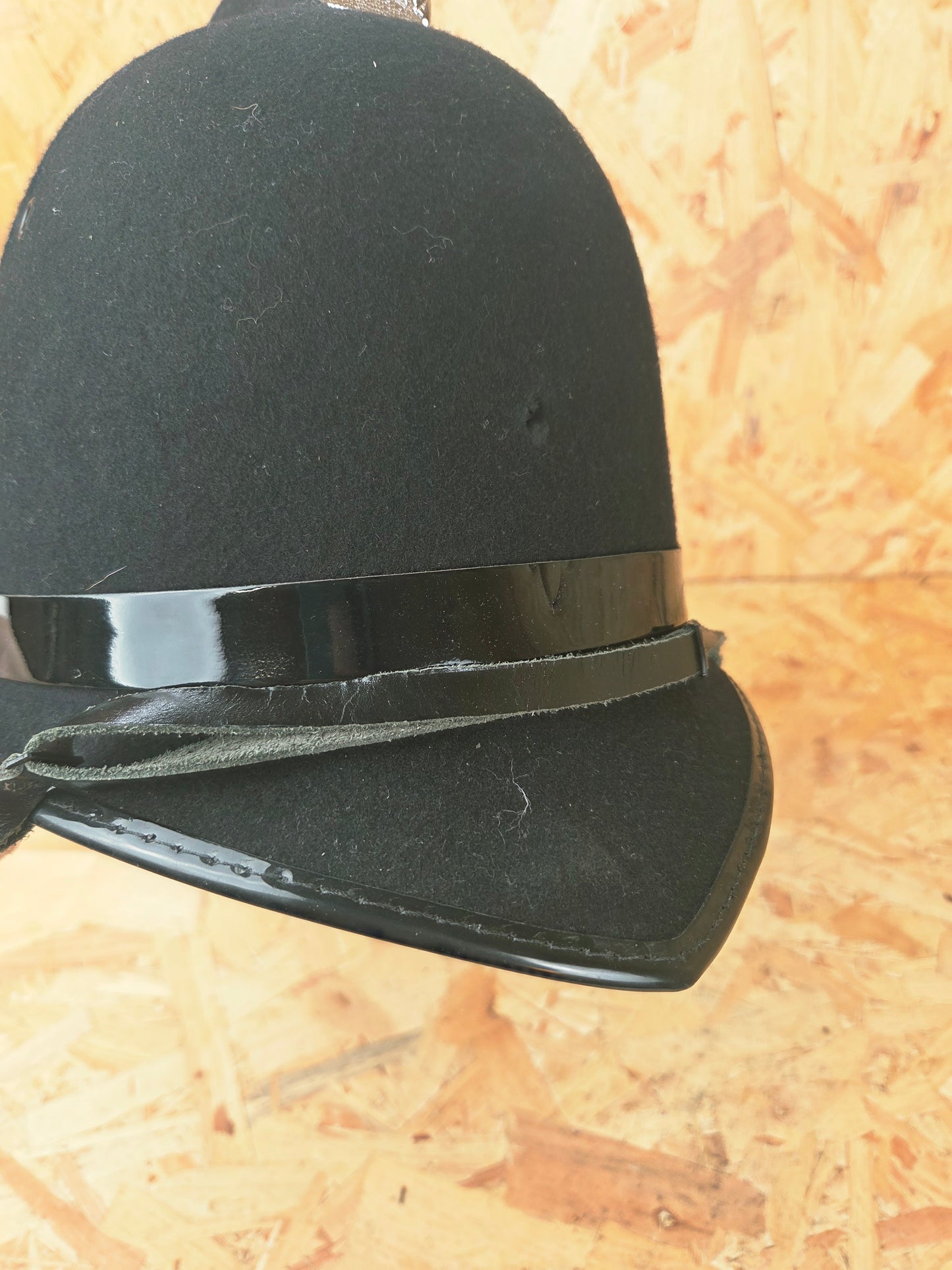 British Police Custodian Coxcomb Helmet - Black Band