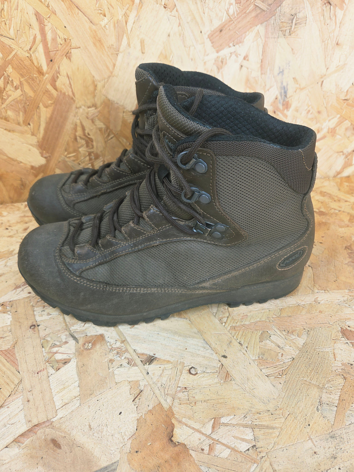 Genuine AKU Military Patrol Leather Hiking Boots - Brown Lightweight UK 6