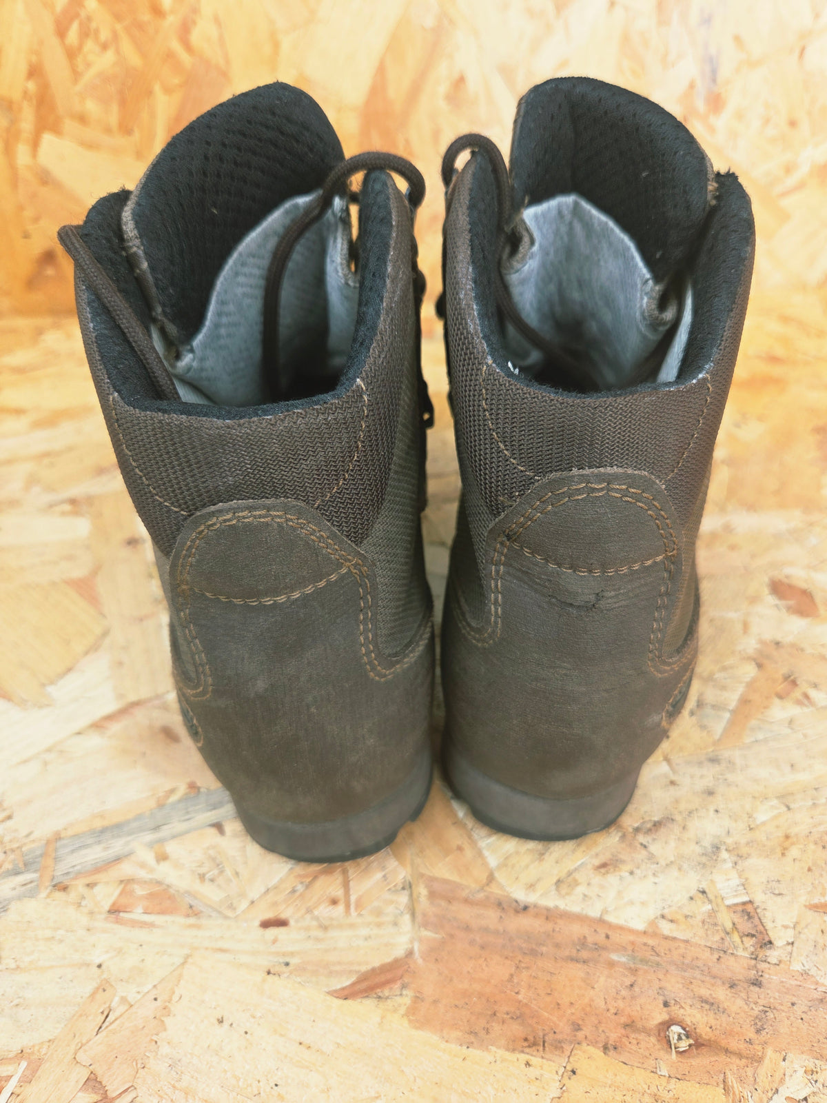 Genuine AKU Military Patrol Leather Hiking Boots - Brown Lightweight UK 6