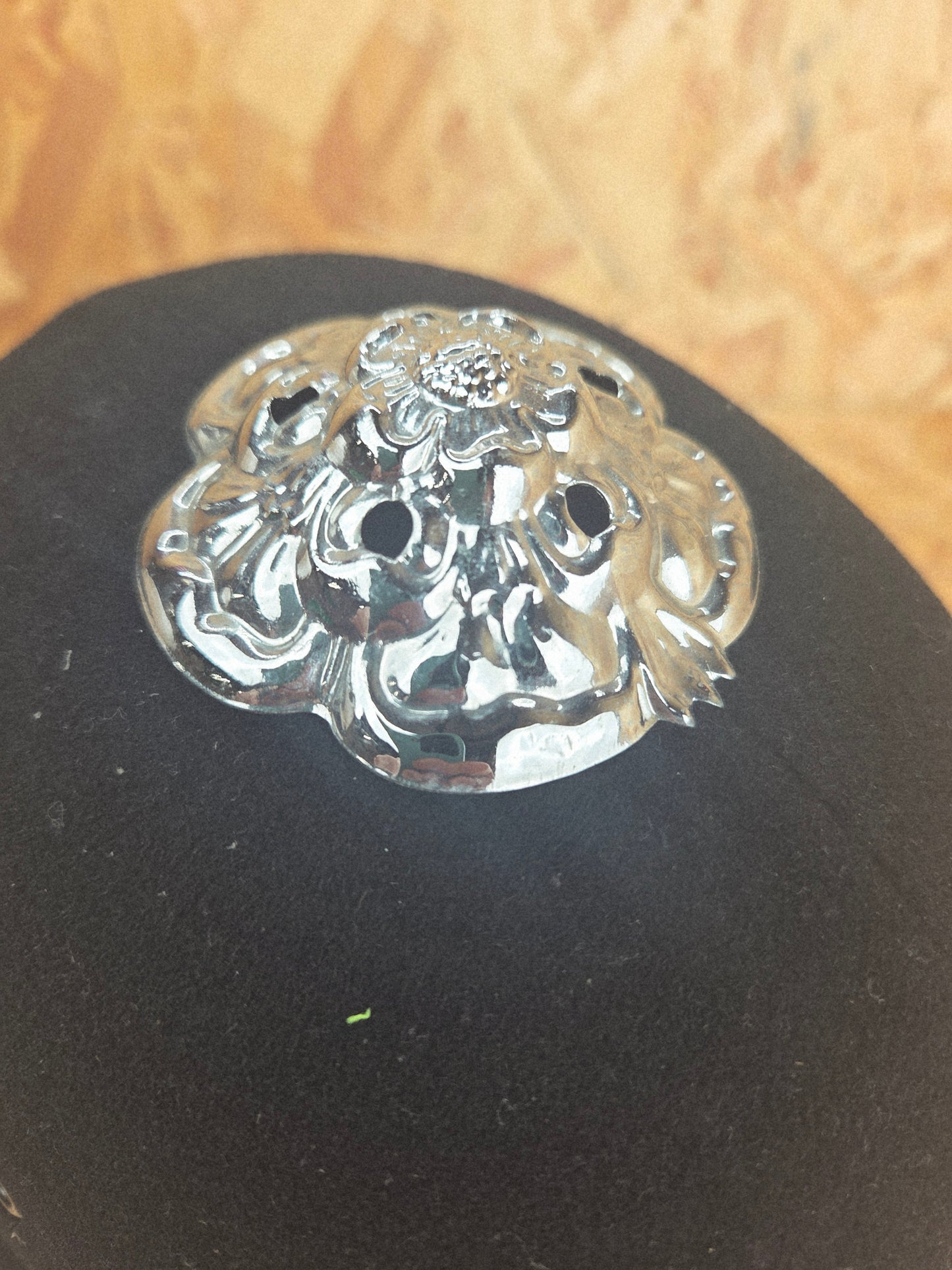 British Police Custodian Rose Top Topped Helmet Black Band Bobby Hat Fancy Dress TV Film Collector Size 59 *LAST ONE*