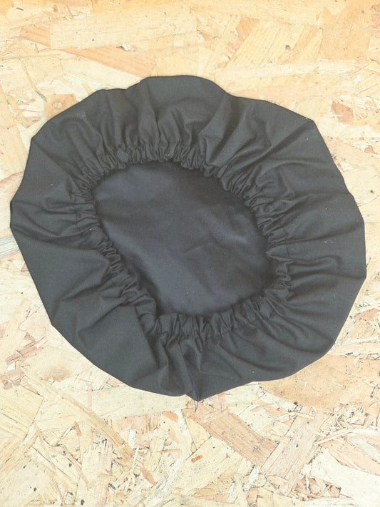 Niton Flat Peaked Cap Rain Cover Black Elasticated Waterproof Tactical Hat Protector