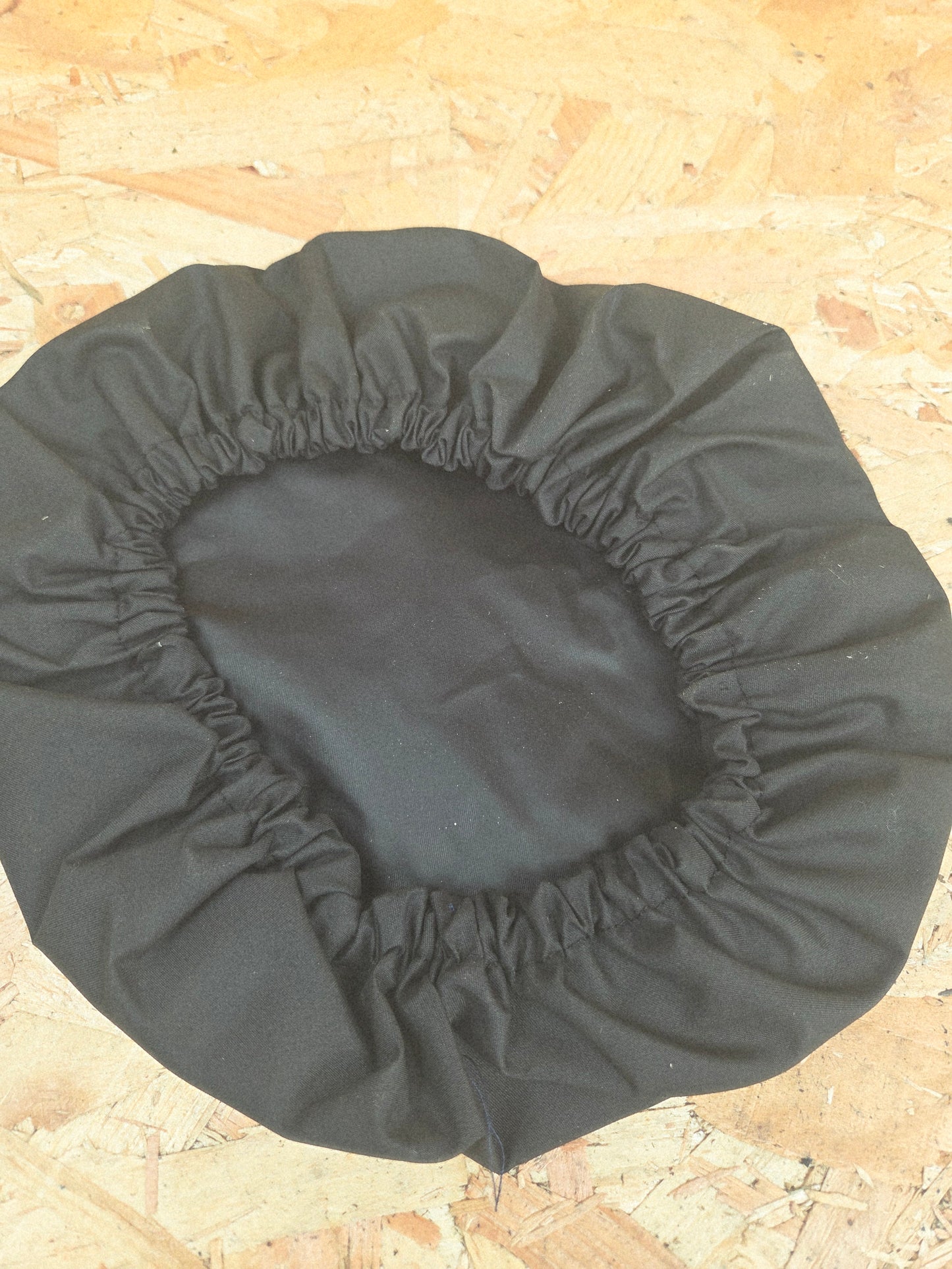 Niton Flat Peaked Cap Rain Cover Black Elasticated Waterproof Tactical Hat Protector