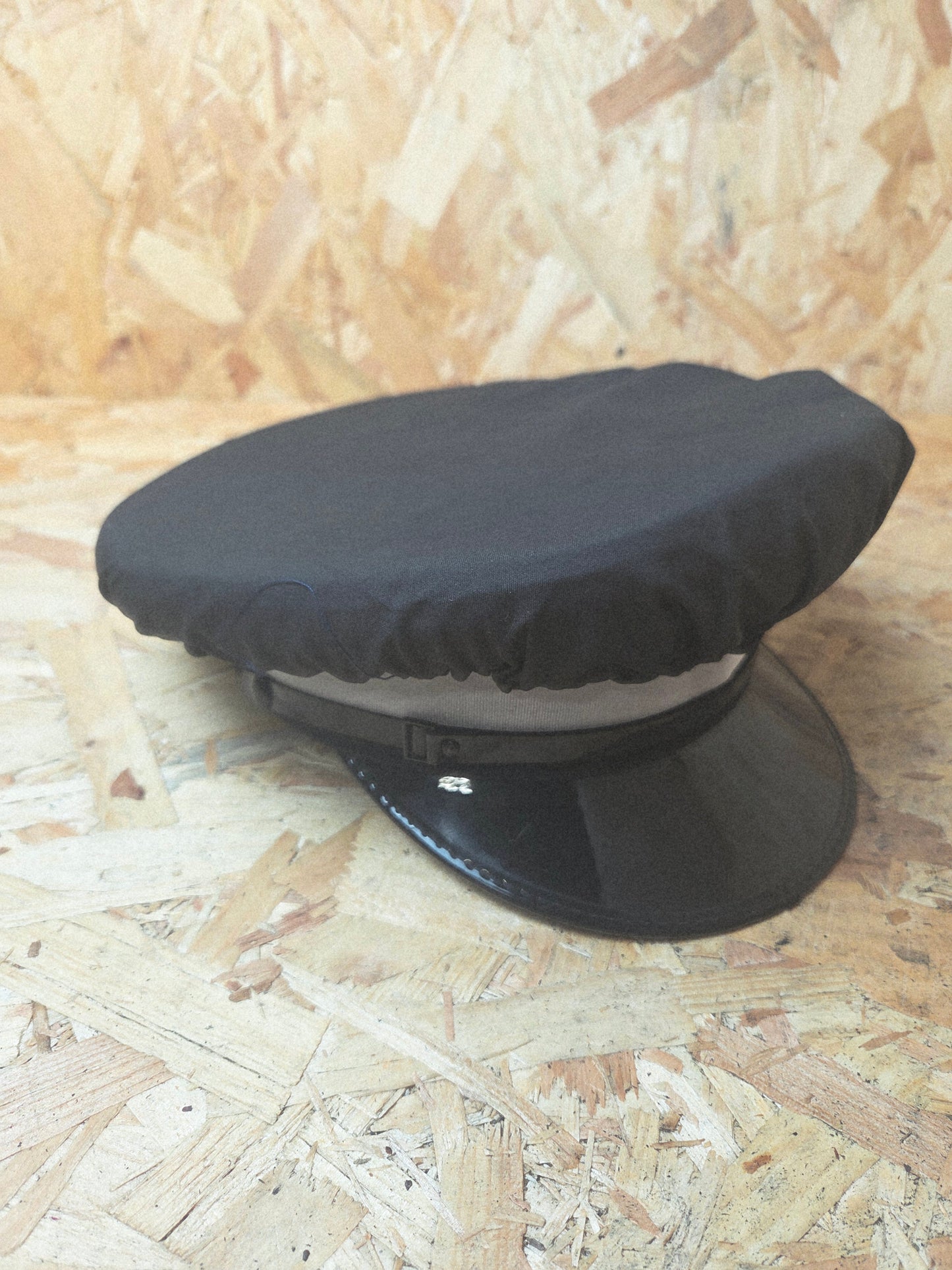 Niton Flat Peaked Cap Rain Cover Black Elasticated Waterproof Tactical Hat Protector