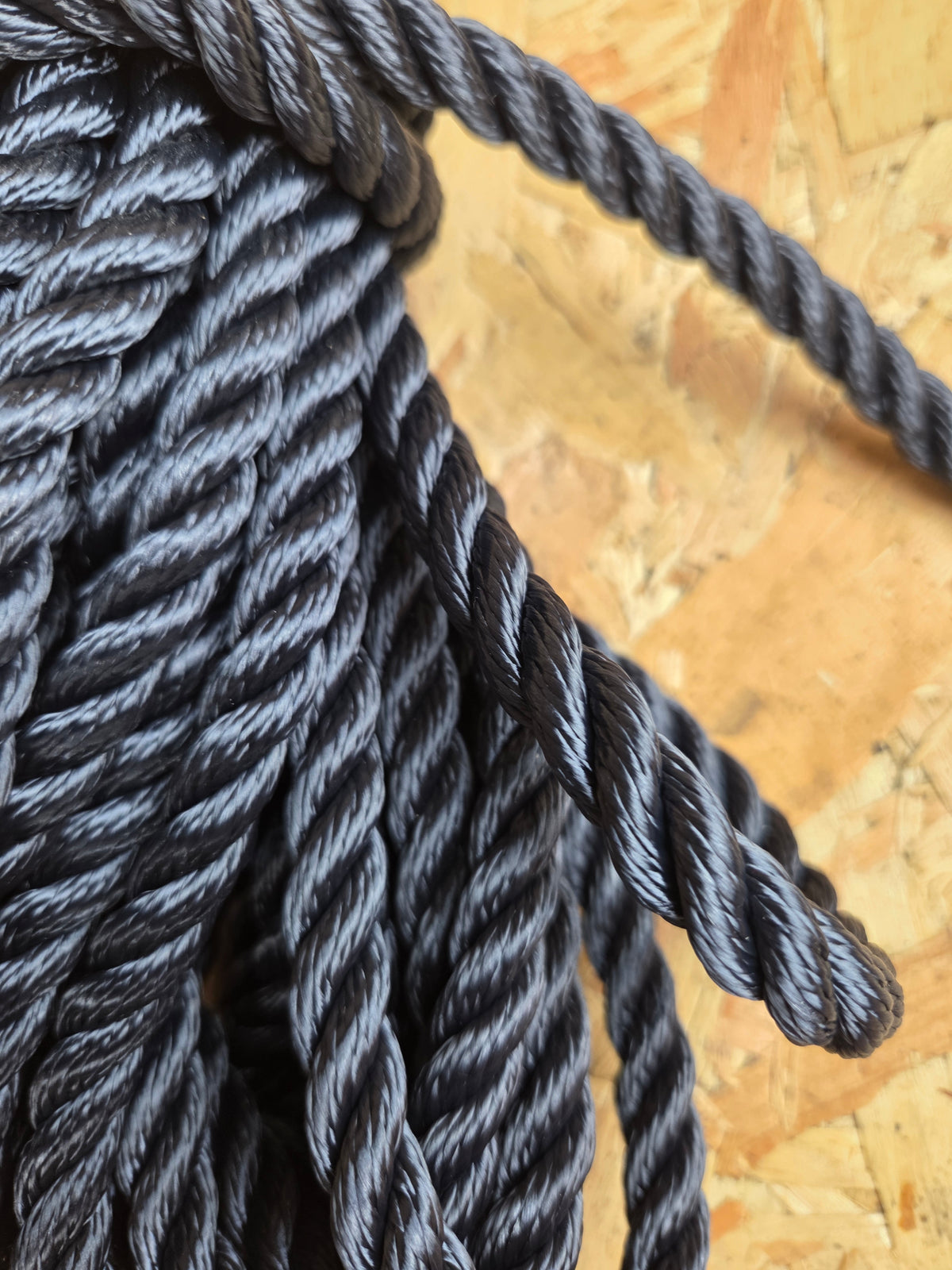 Polyester Rope 3 Strand Navy Blue 12mm x 20m Strong Heavy Duty