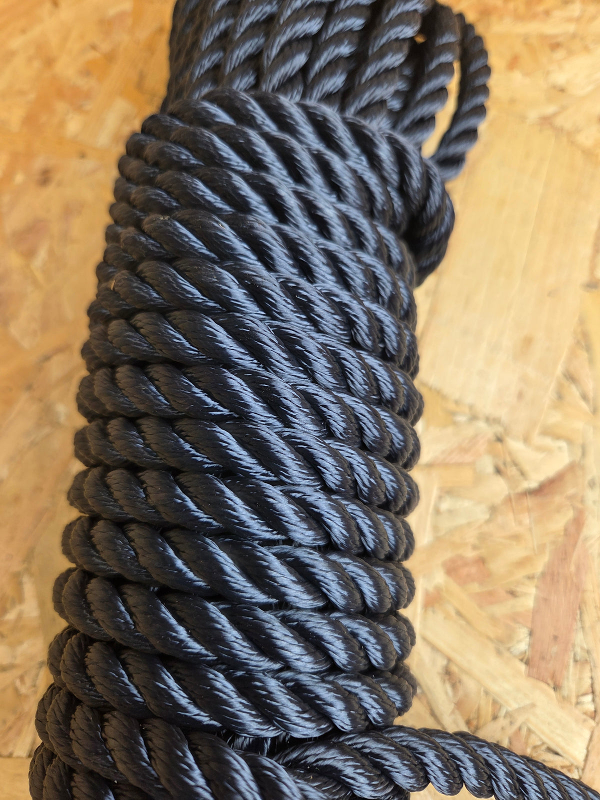 Polyester Rope 3 Strand Navy Blue 12mm x 20m Strong Heavy Duty