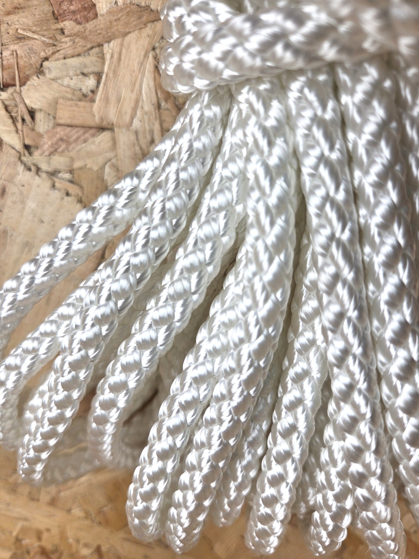Polyester Rope 8 Plait White 9mm x 20m Strong Heavy Duty Boating DIY Camping Garden Mooring Boat Chandlery