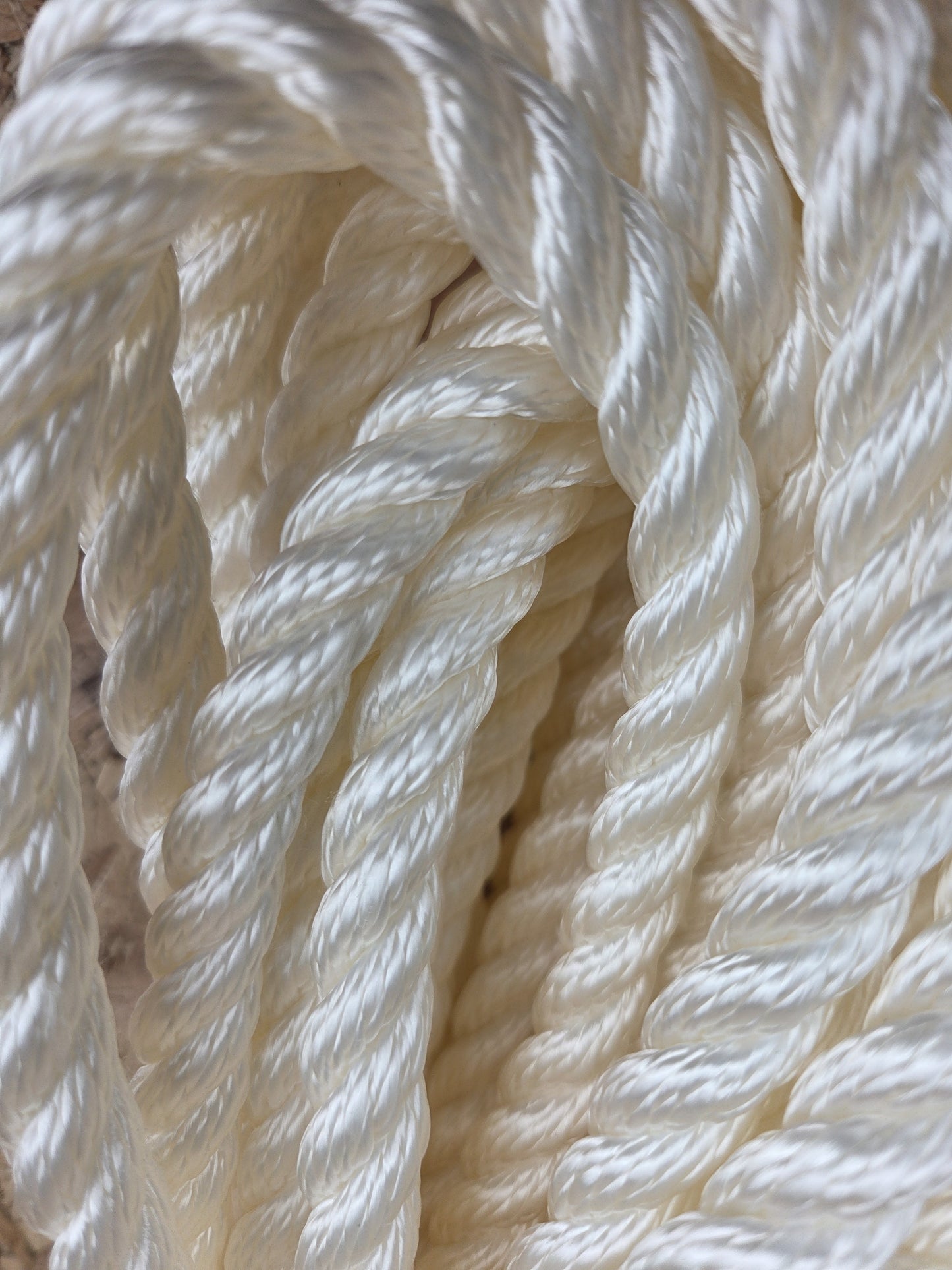 Nylon Rope 3 Strand White 12mm x 20m Strong Heavy Duty Boating DIY Camping Garden Mooring Boat Chandler
