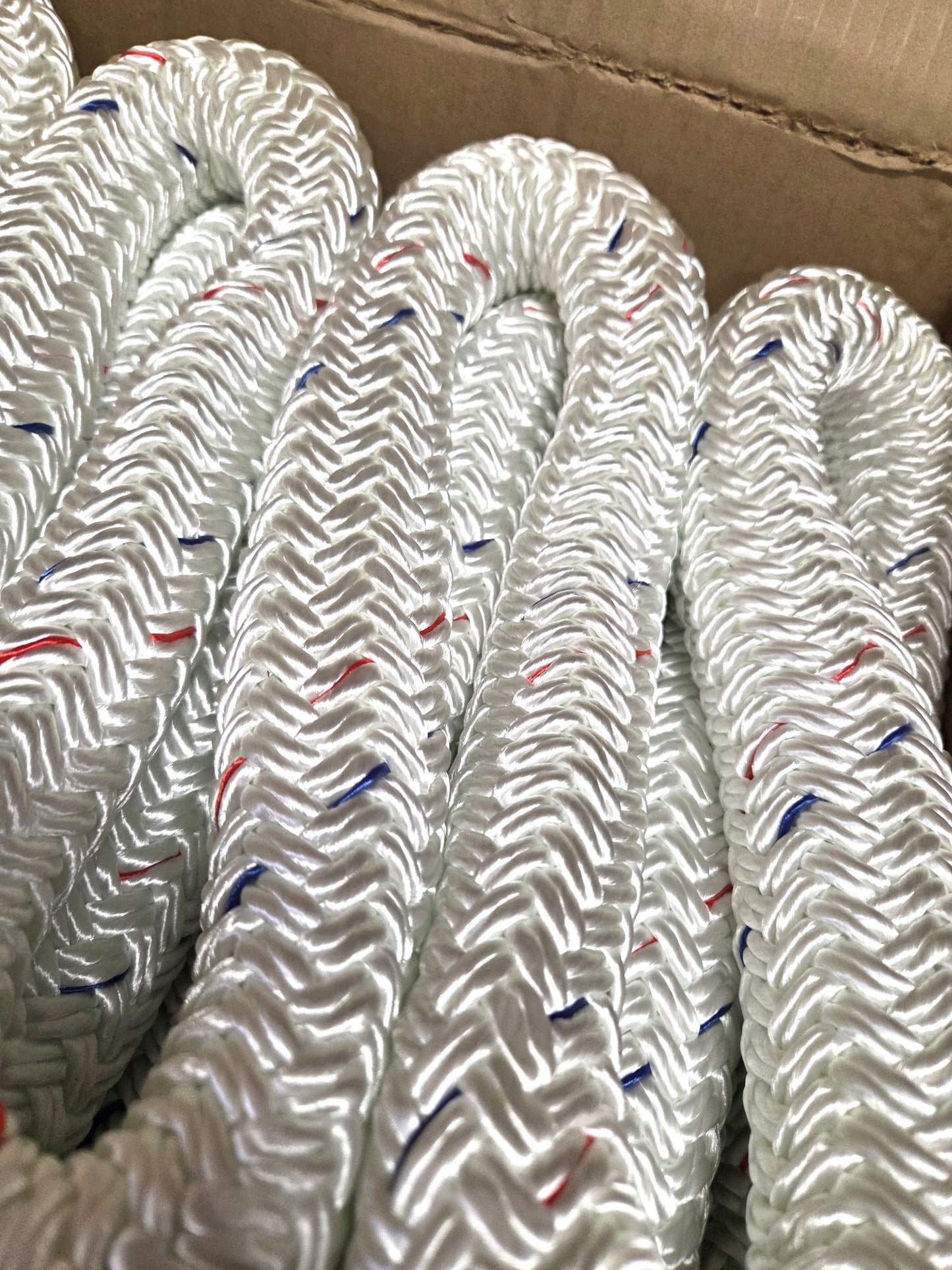 Polyester Rope Double Braid White 32mm x 13m Strong Heavy Duty Boating DIY Camping Garden Mooring Boat Chandlery