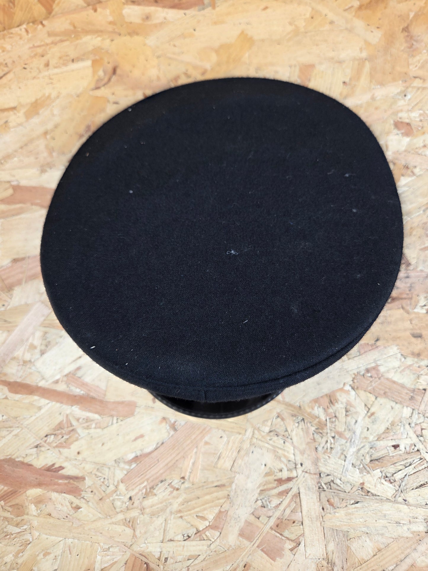 British Police Volunteer Cadet Black Peaked Cap Royal Blue and White Band Bobby Hat Fancy Dress TV Film Theatre Size 58