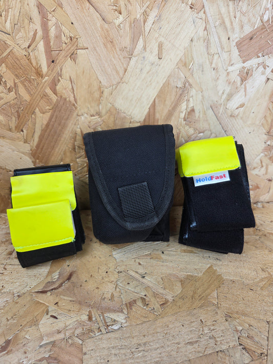 Genuine British Police Leg Restraints With Molle Belt Carry Pouch Security Equipment