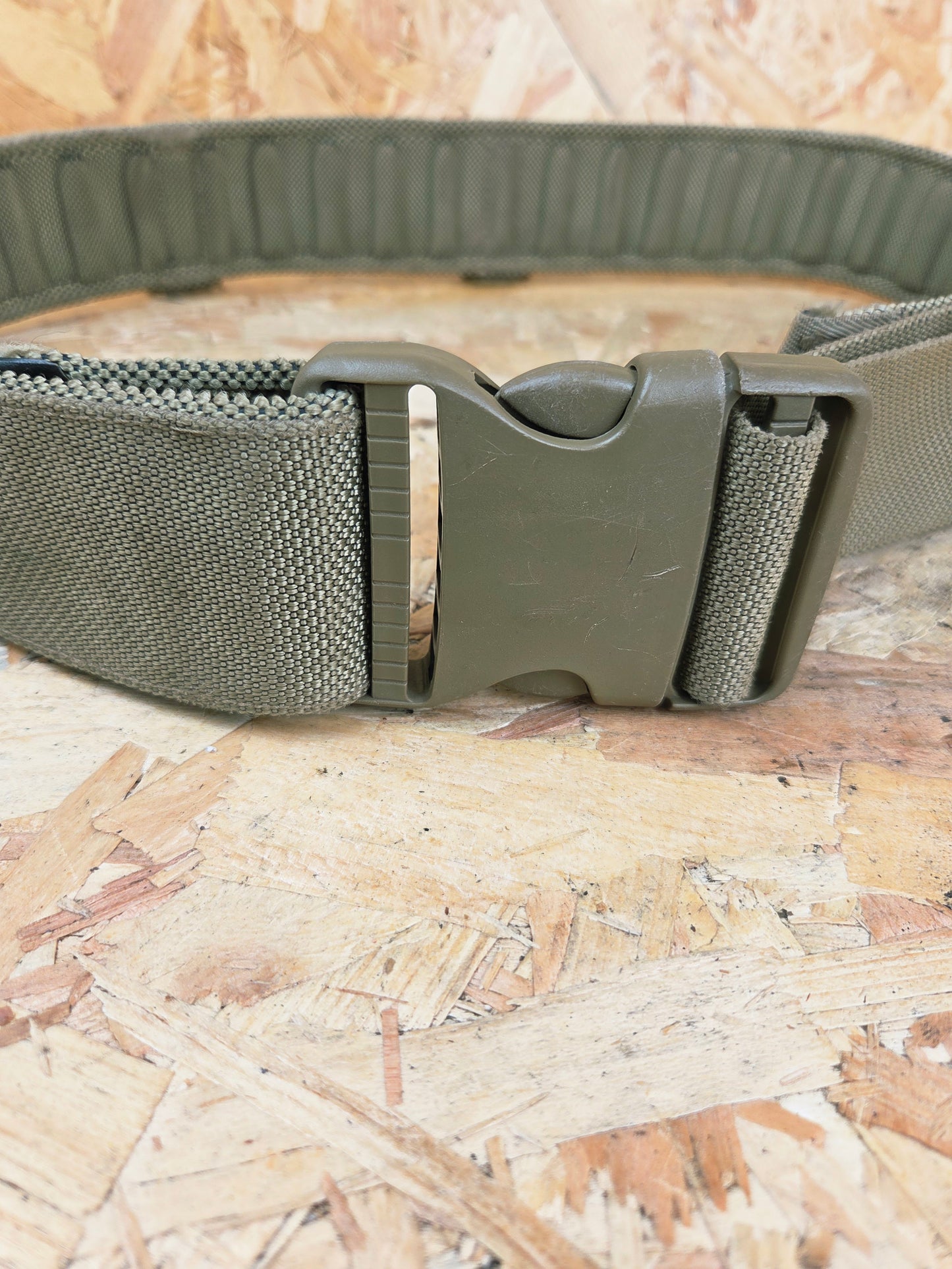 Genuine British Army Belt Light Olive Green Waist Webbing Military Surplus Cadet Equipment Airsoft Paintball Medium