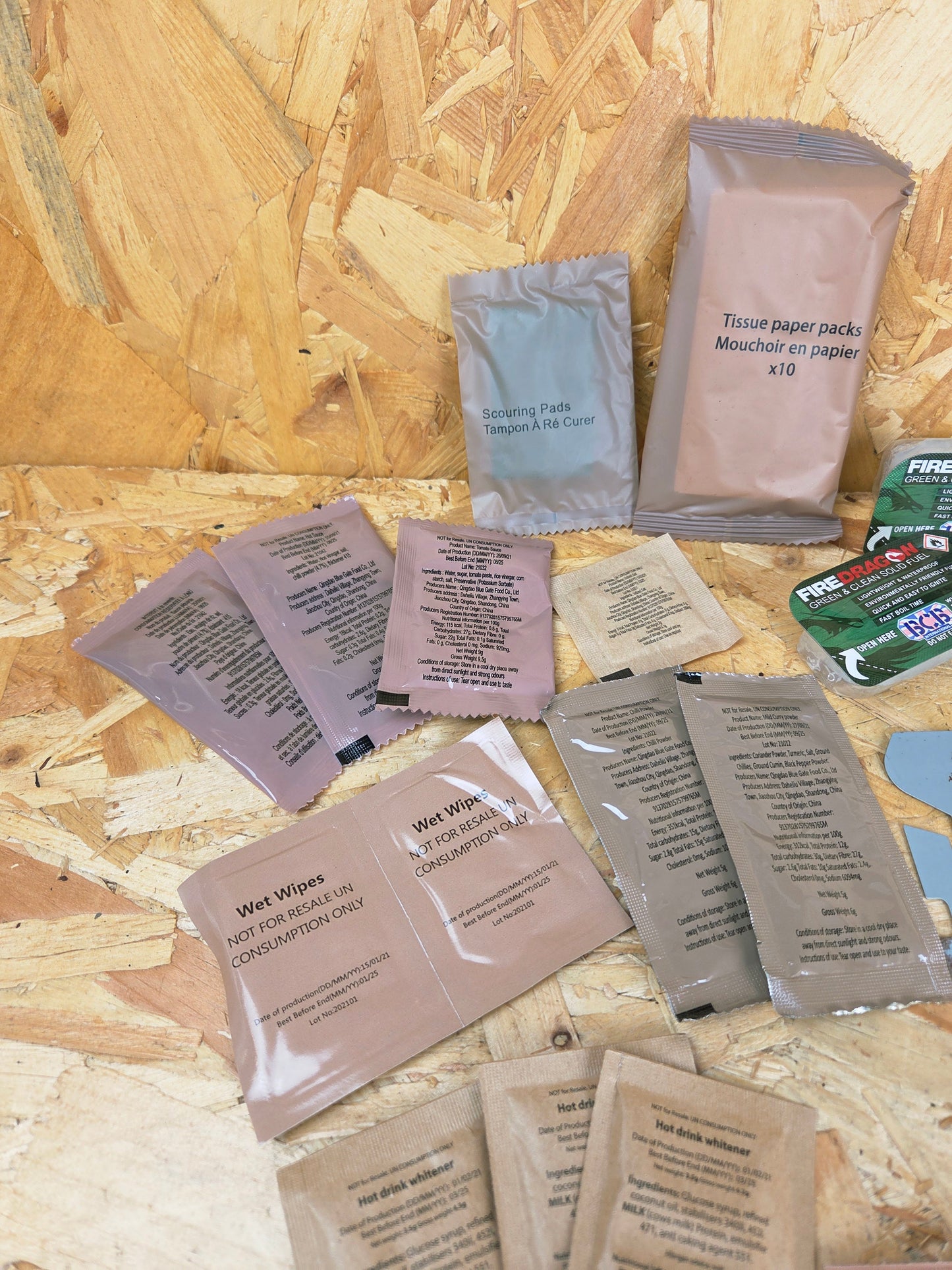 Genuine Military Brew Pack Ration Accessory Field Cooking Kit Fuel Stove Camping Bushcraft Survival Hiking