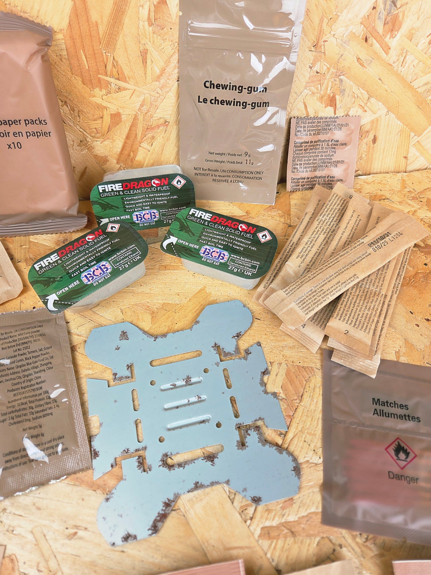 Genuine Military Brew Pack Ration Accessory Field Cooking Kit Fuel Stove Camping Bushcraft Survival Hiking