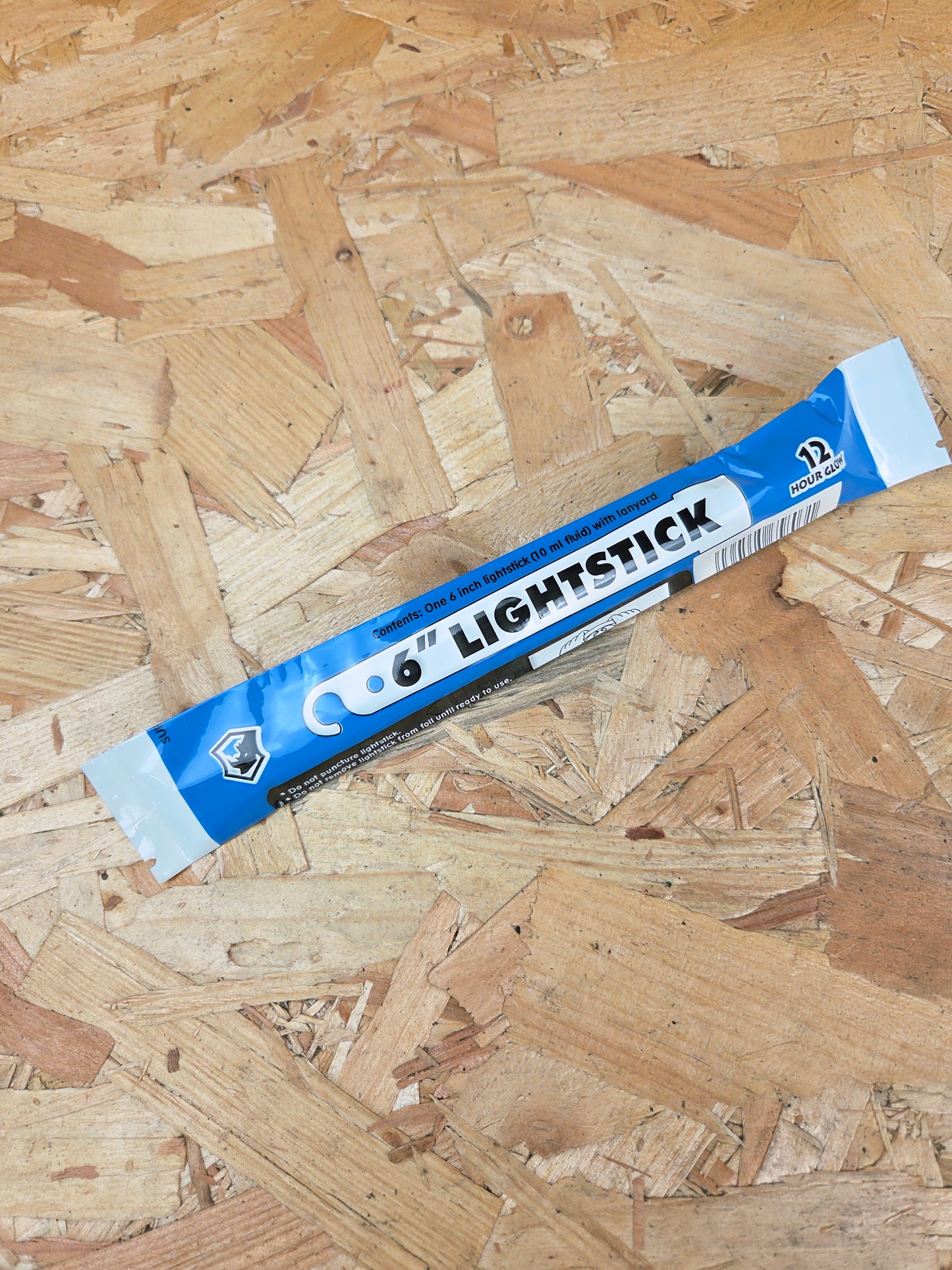 Lightstick Glow Stick Torch Blue Pocket Hiking Safety Light Visibility Camping Wand Blue 6"