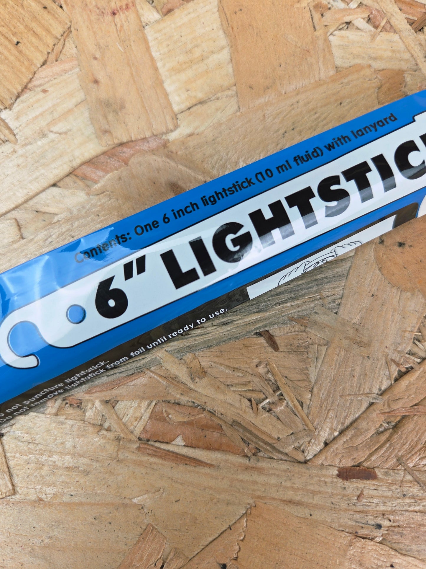Lightstick Glow Stick Torch Blue Pocket Hiking Safety Light Visibility Camping Wand Blue 6"