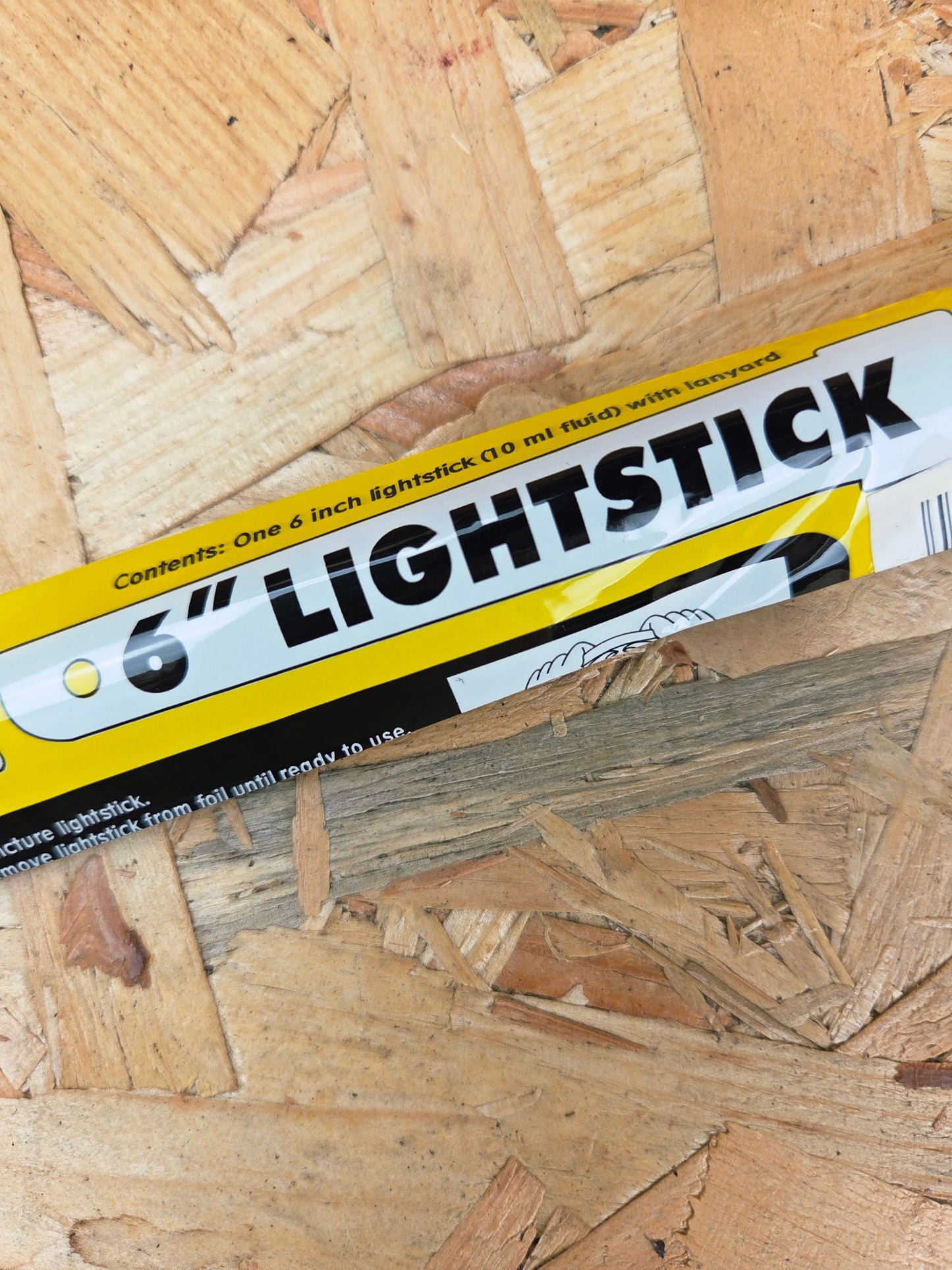 Lightstick Glow Stick Torch Pocket Hiking Safety Light Visibility Camping Wand Yellow