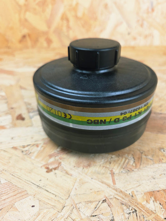 Avon Respirator Filter CBRNF12CE A1 B2 E1 K1 P3Breathing Cartridge 40mm Screw Thread FM12 S10 Canister Military Surplus