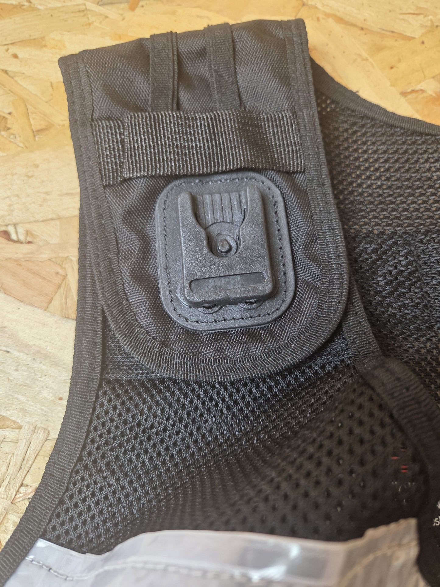 Black Security Tactical Vest With Klickfast Docks and Reflective Strips - One Size