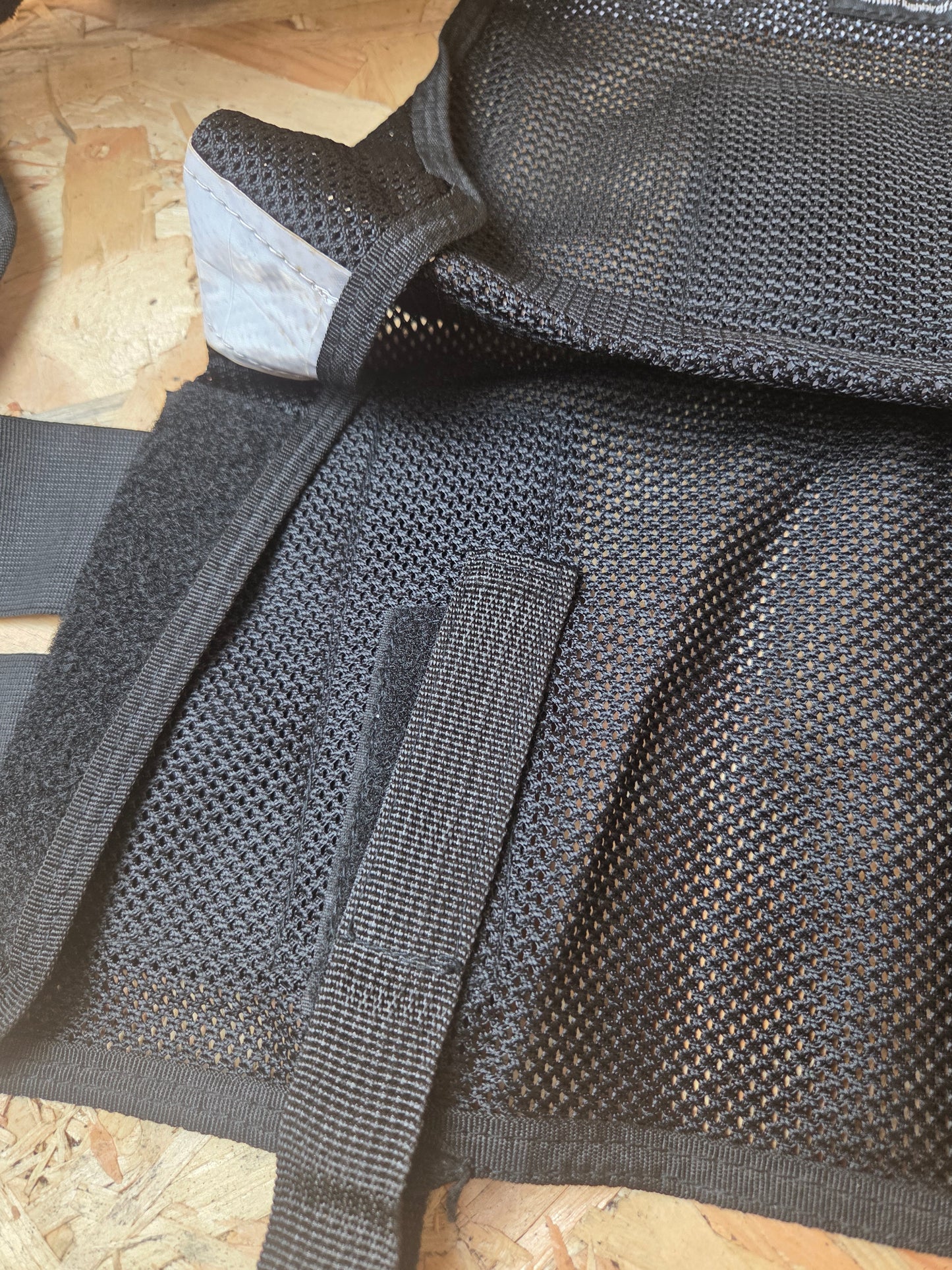 Black Security Tactical Vest With Klickfast Docks and Reflective Strips - One Size