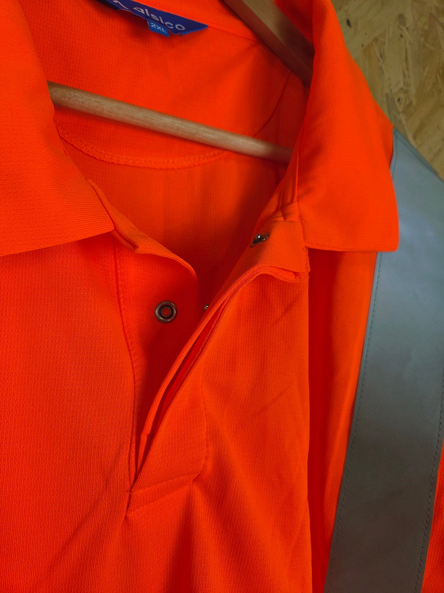 Orange Railway Hi-Vis Breathable Work T-Shirt Reflective Strips Size 2XL