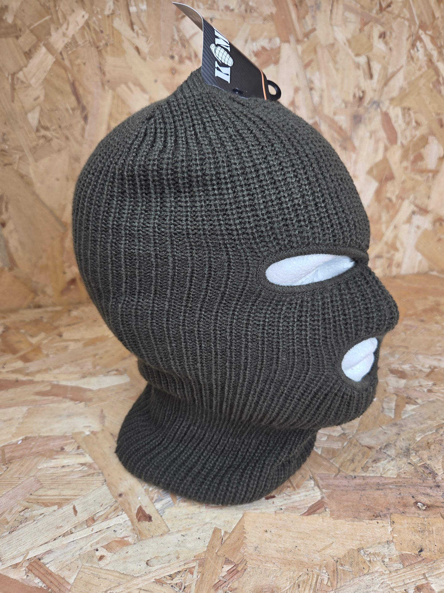 Balaclava - Olive Green Three Hole
