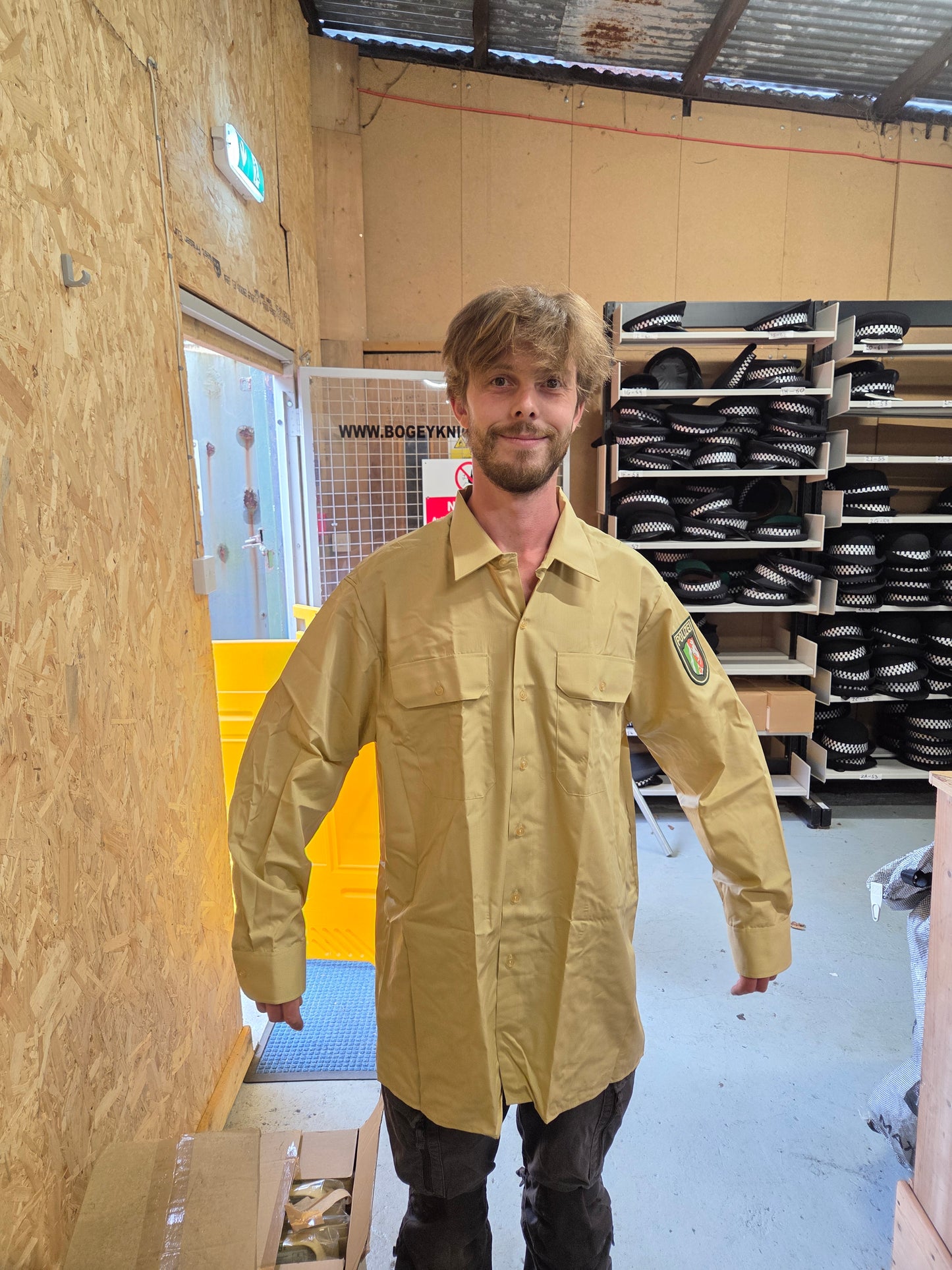 Genuine German Police Dress Shirt - Tan